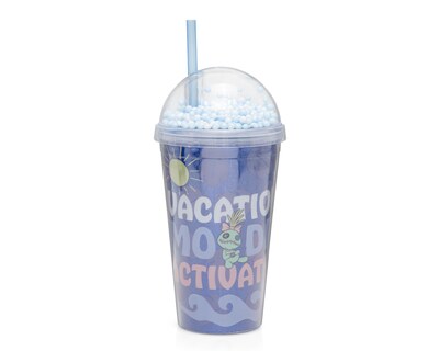 Foto 1 | Vaso con Tapadera de Plástico Fun Kids Stitch 480 ml