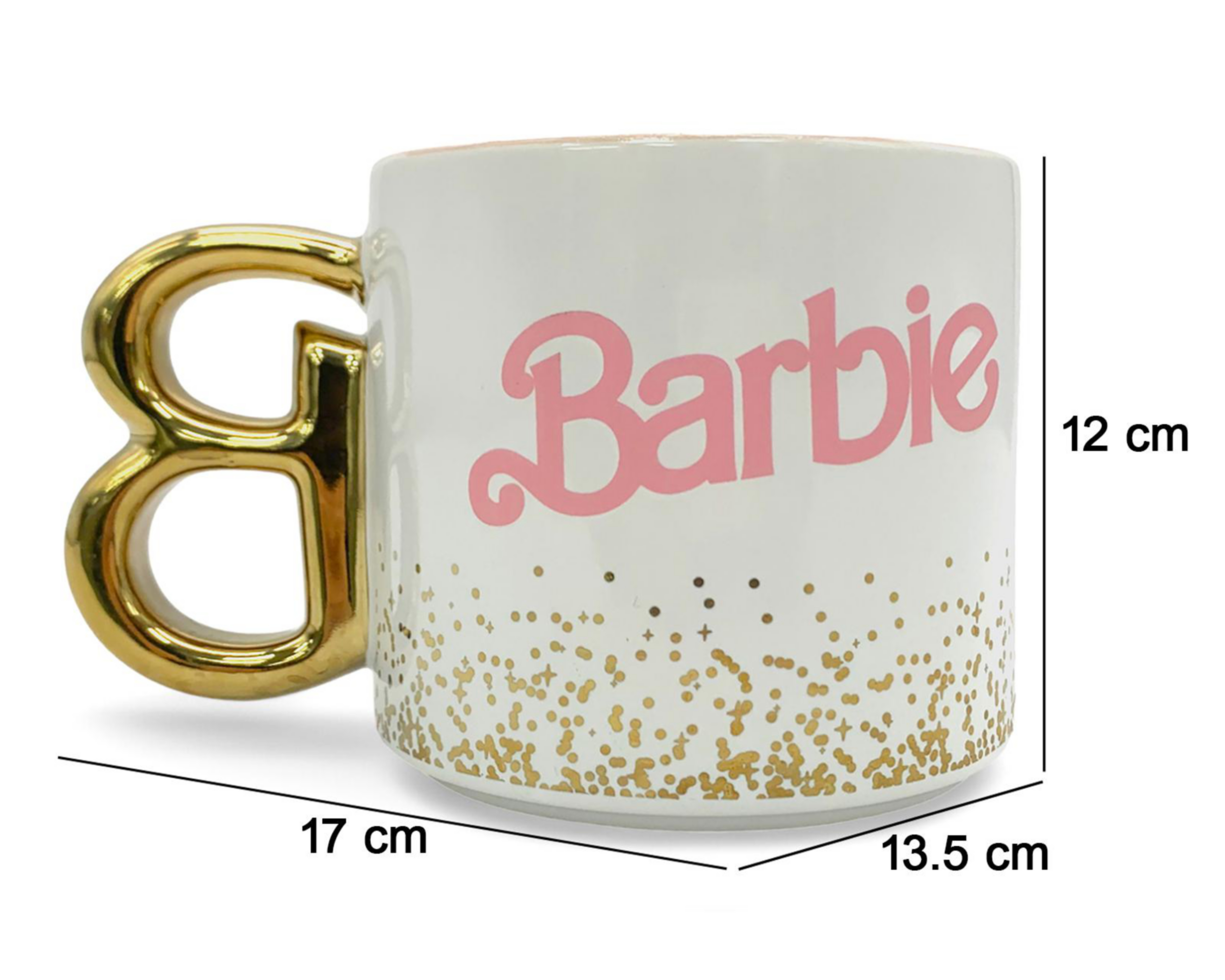Foto 7 pulgar | Taza de Cerámica Fun Kids Barbie 502 ml