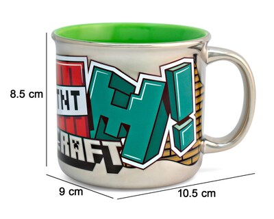 Foto 7 | Taza de Cerámica Fun Kids Minecraft 430 ml