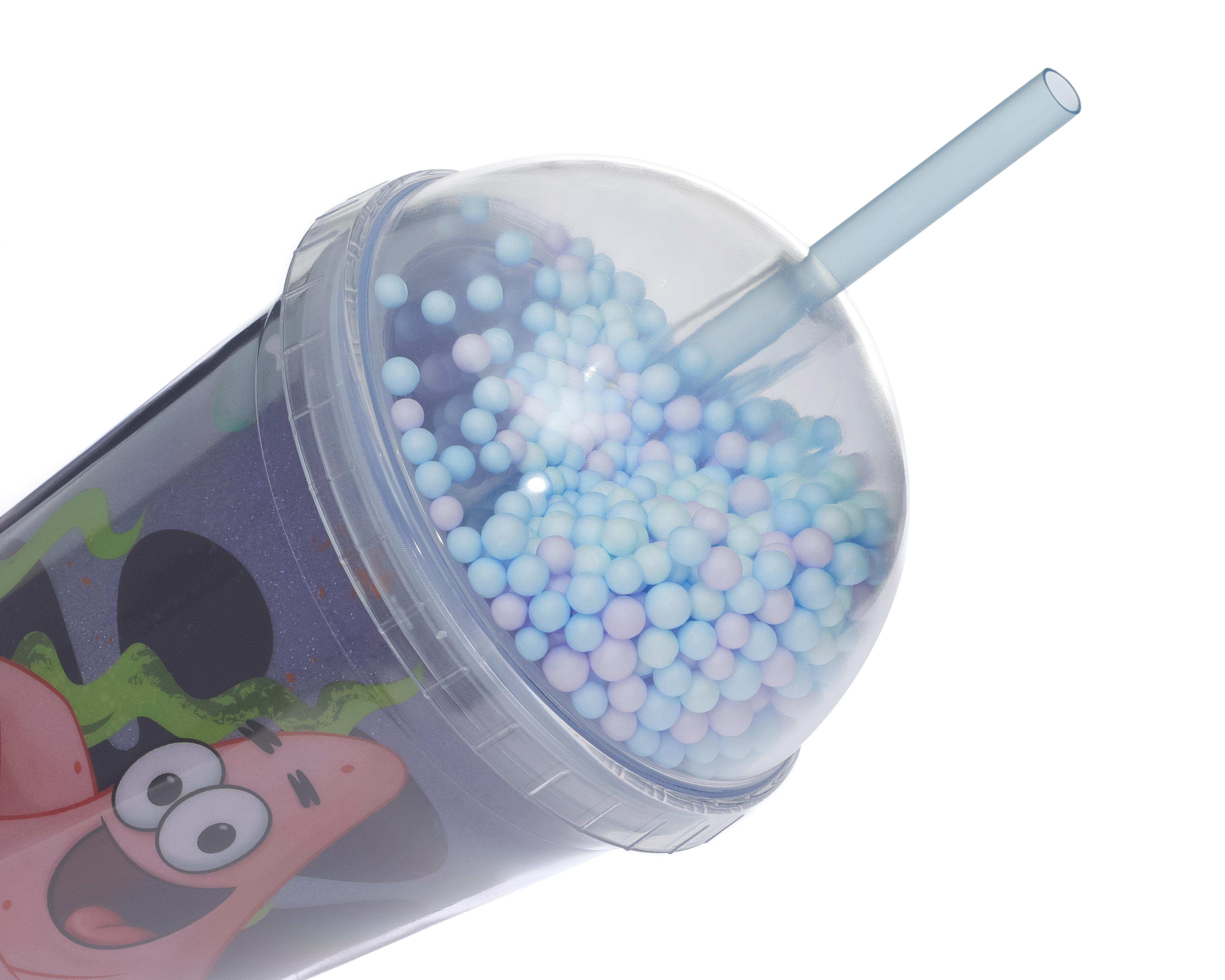 Foto 3 pulgar | Vaso con Tapadera de Plástico Fun Kids Bob Esponja 480 ml