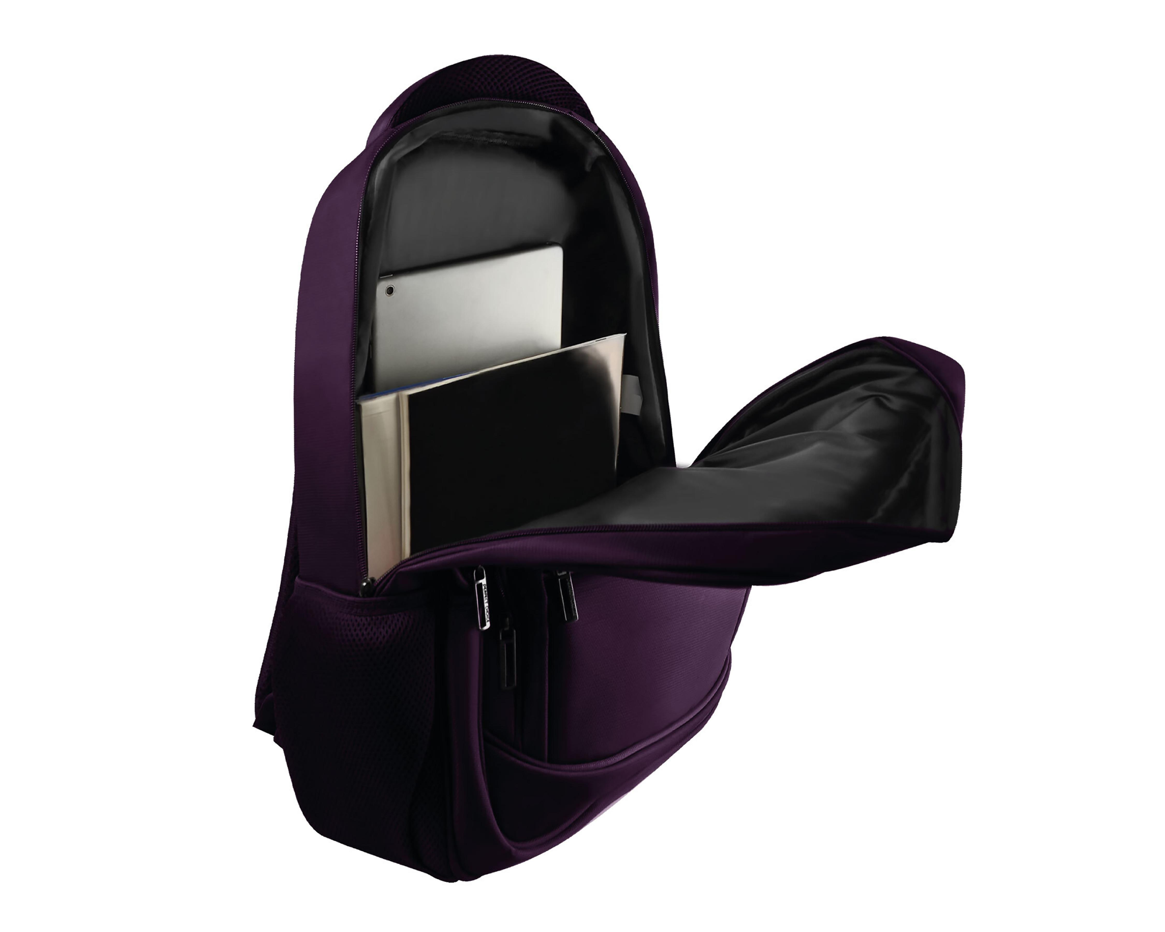 Foto 6 pulgar | Mochila para Laptop Perfect Choice Essential 17 Pulgadas Morada