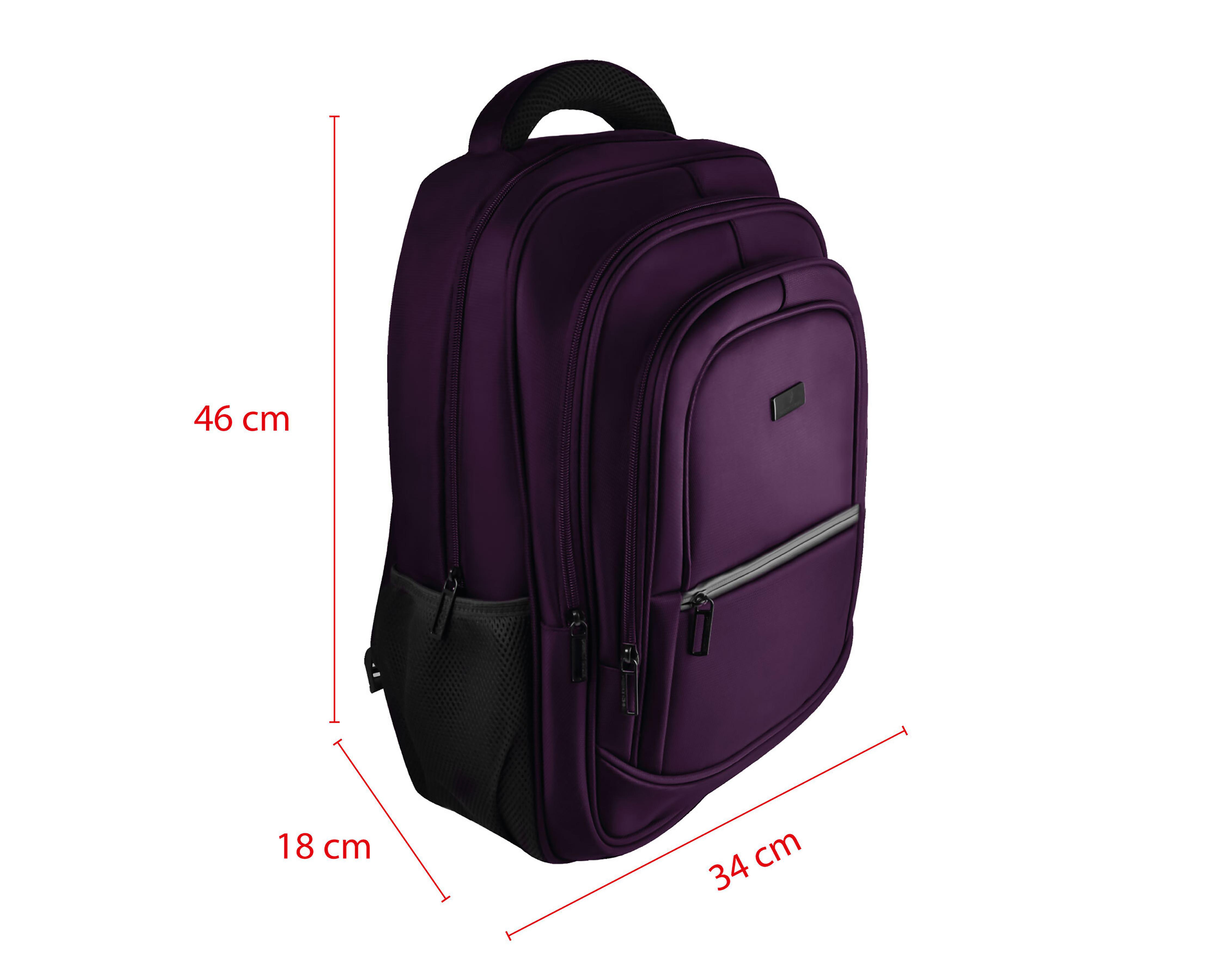 Foto 8 pulgar | Mochila para Laptop Perfect Choice Essential 17 Pulgadas Morada