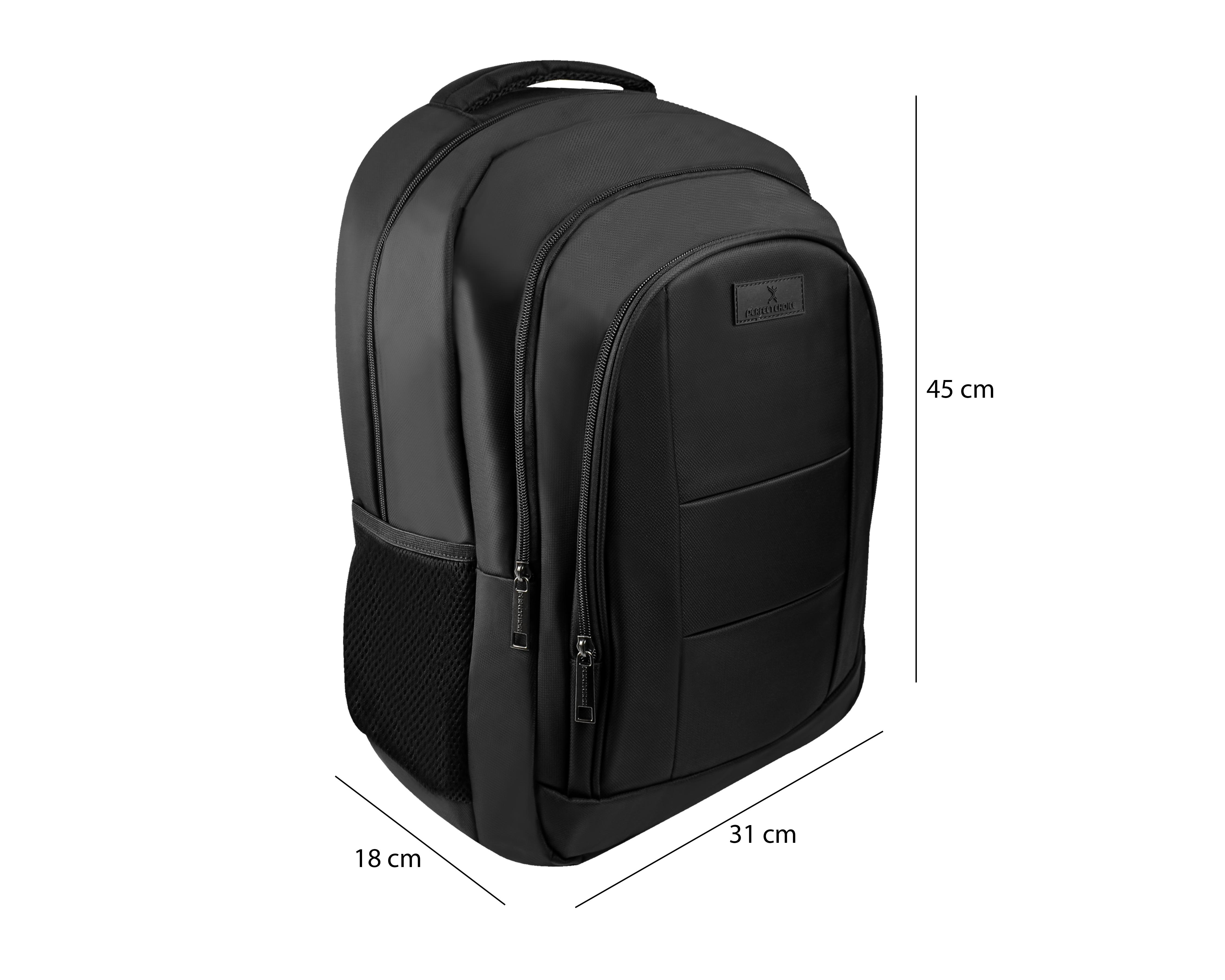 Foto 8 pulgar | Mochila para Laptop Perfect Choice Comfort 17 Pulgadas Negra