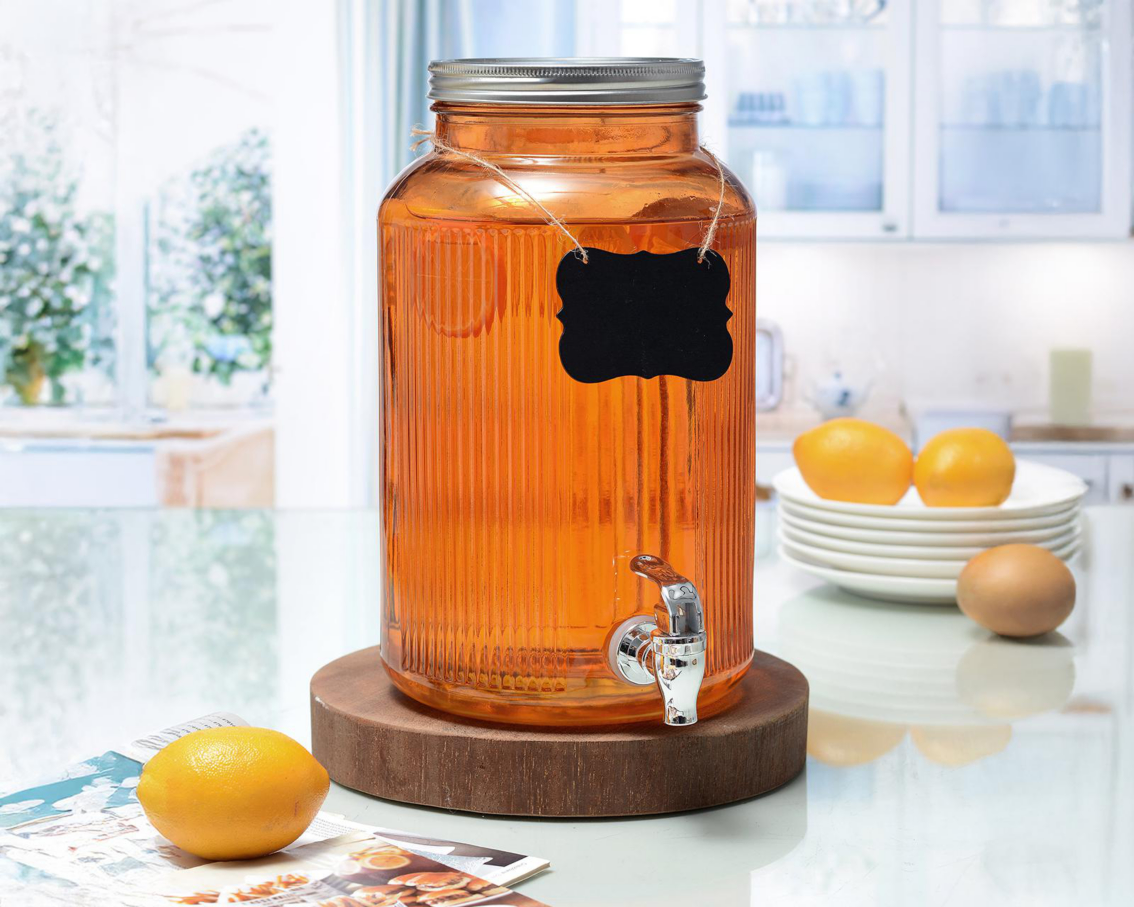 Foto 5 pulgar | Dispensador de Agua de Vidrio Vittori 5.5 L