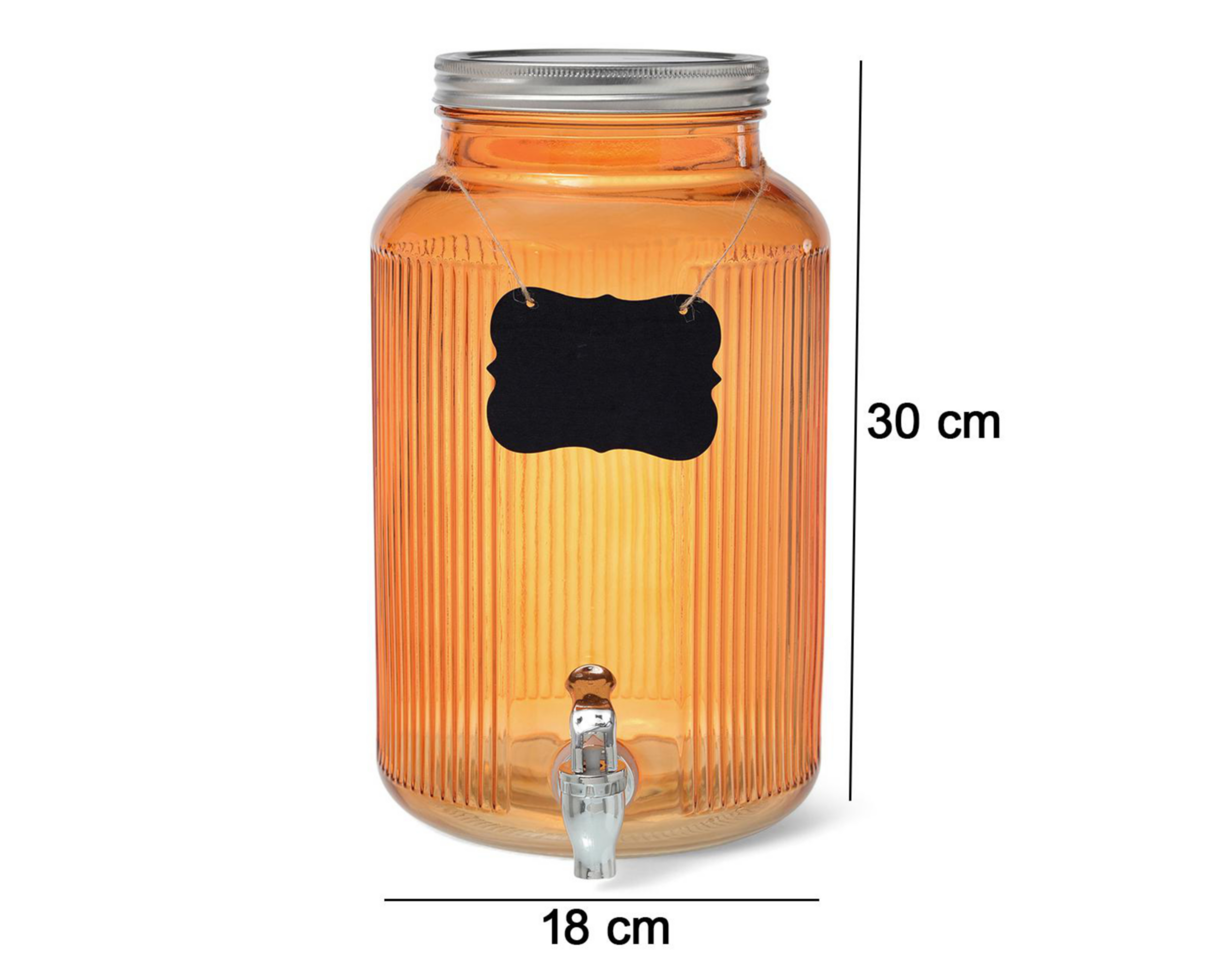 Foto 6 pulgar | Dispensador de Agua de Vidrio Vittori 5.5 L