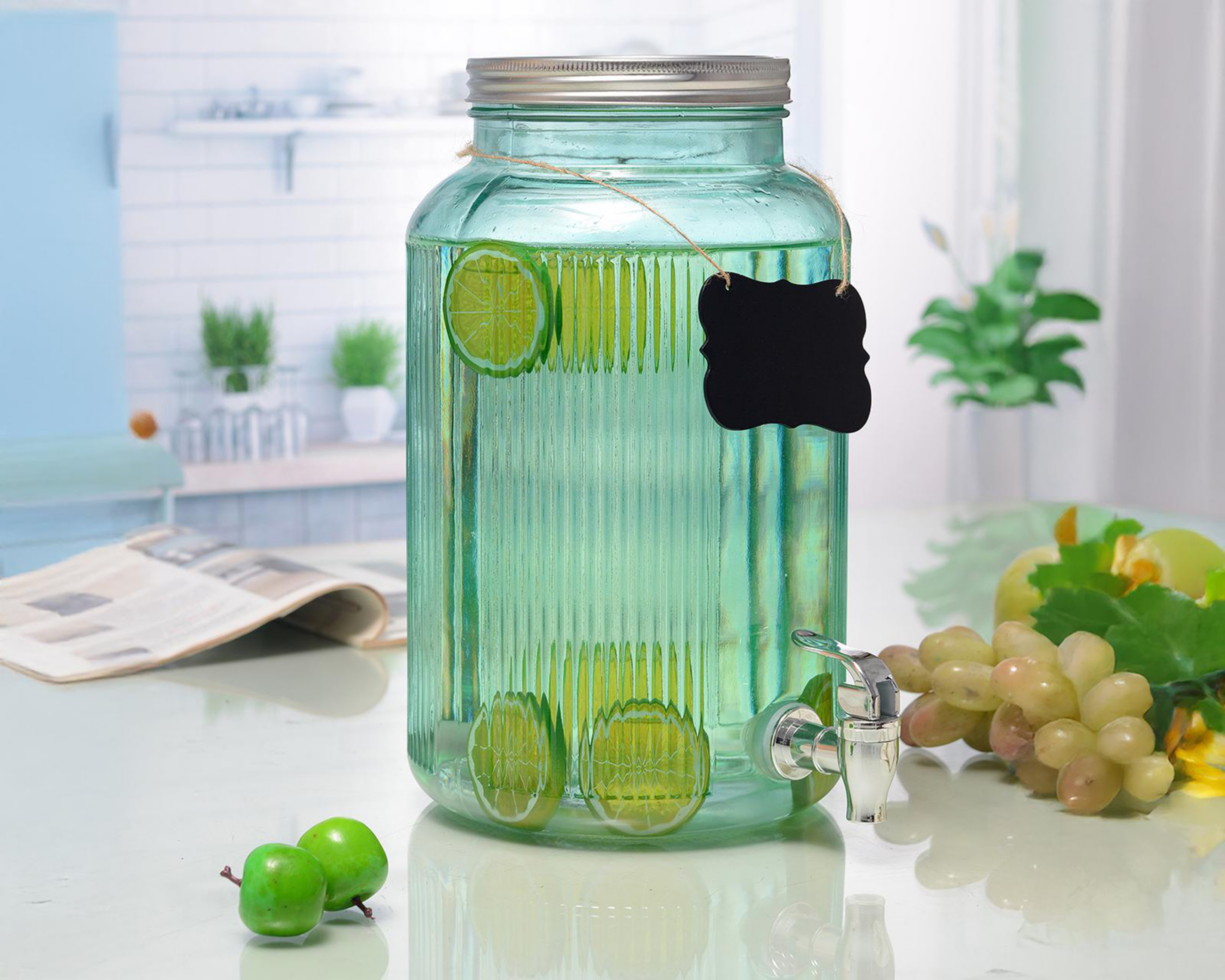 Foto 2 pulgar | Dispensador de Agua de Vidrio Vittori 5.5 L