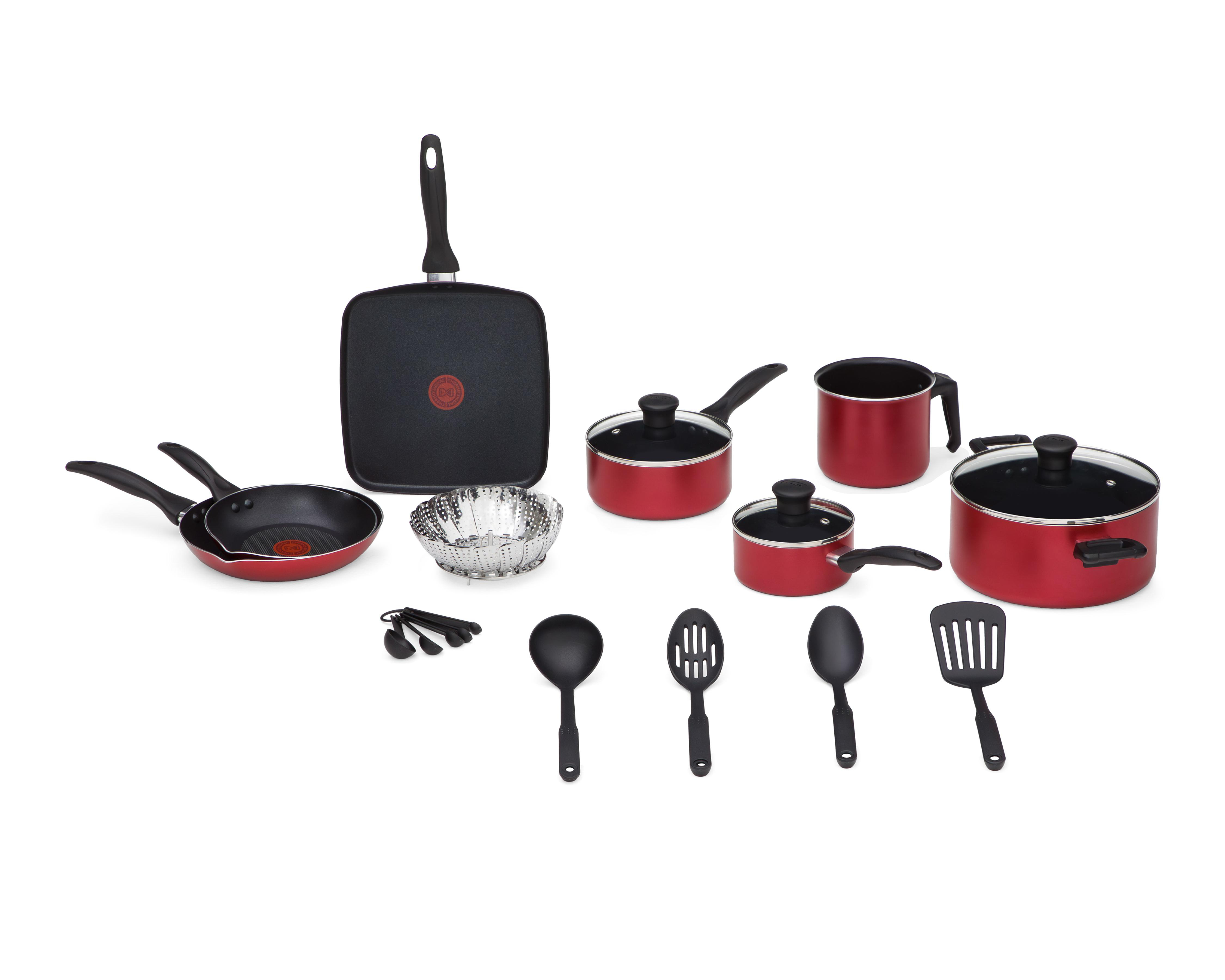 Batería de Cocina T-Fal Family Cook 20 Piezas de Aluminio