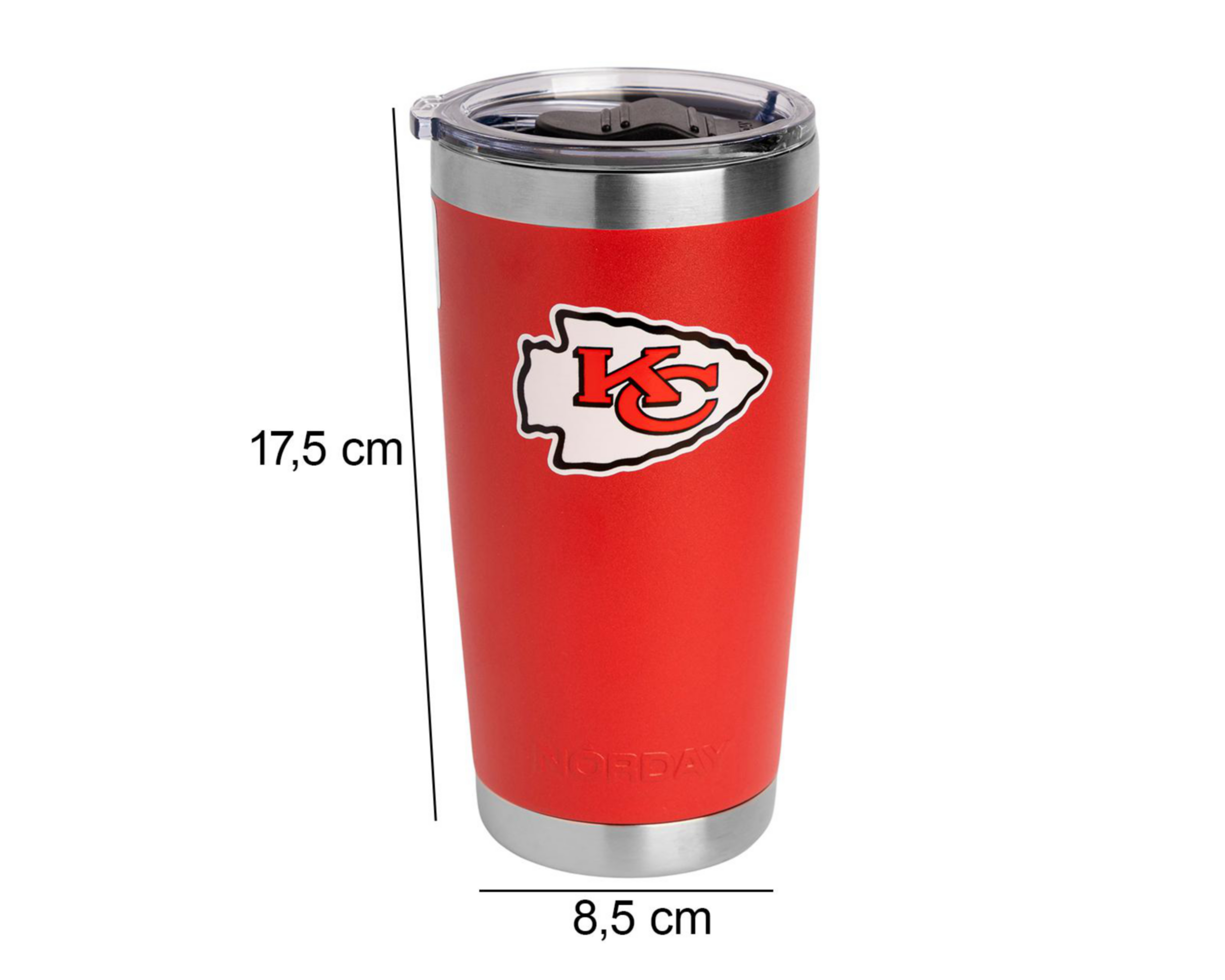 Foto 7 pulgar | Termo Norday Kansas City Chiefs 600 ml
