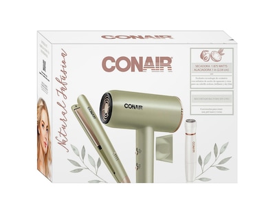 Foto 6 | Combo de Alaciadora Secadora y Recortadora Conair Natural Infusion Verde