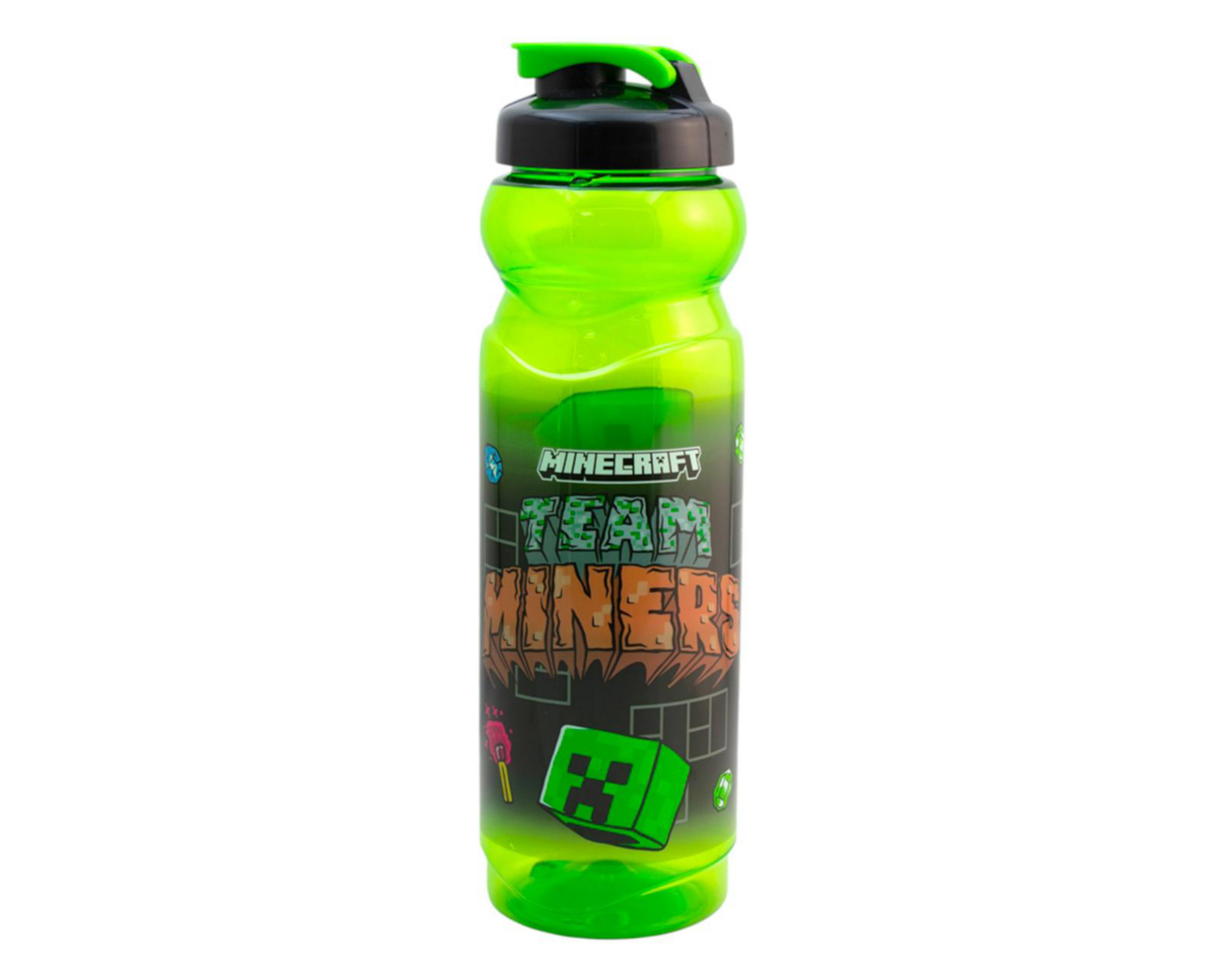 Foto 3 pulgar | Botella Deportiva para Agua Fun Kids Minecraft  870 ml
