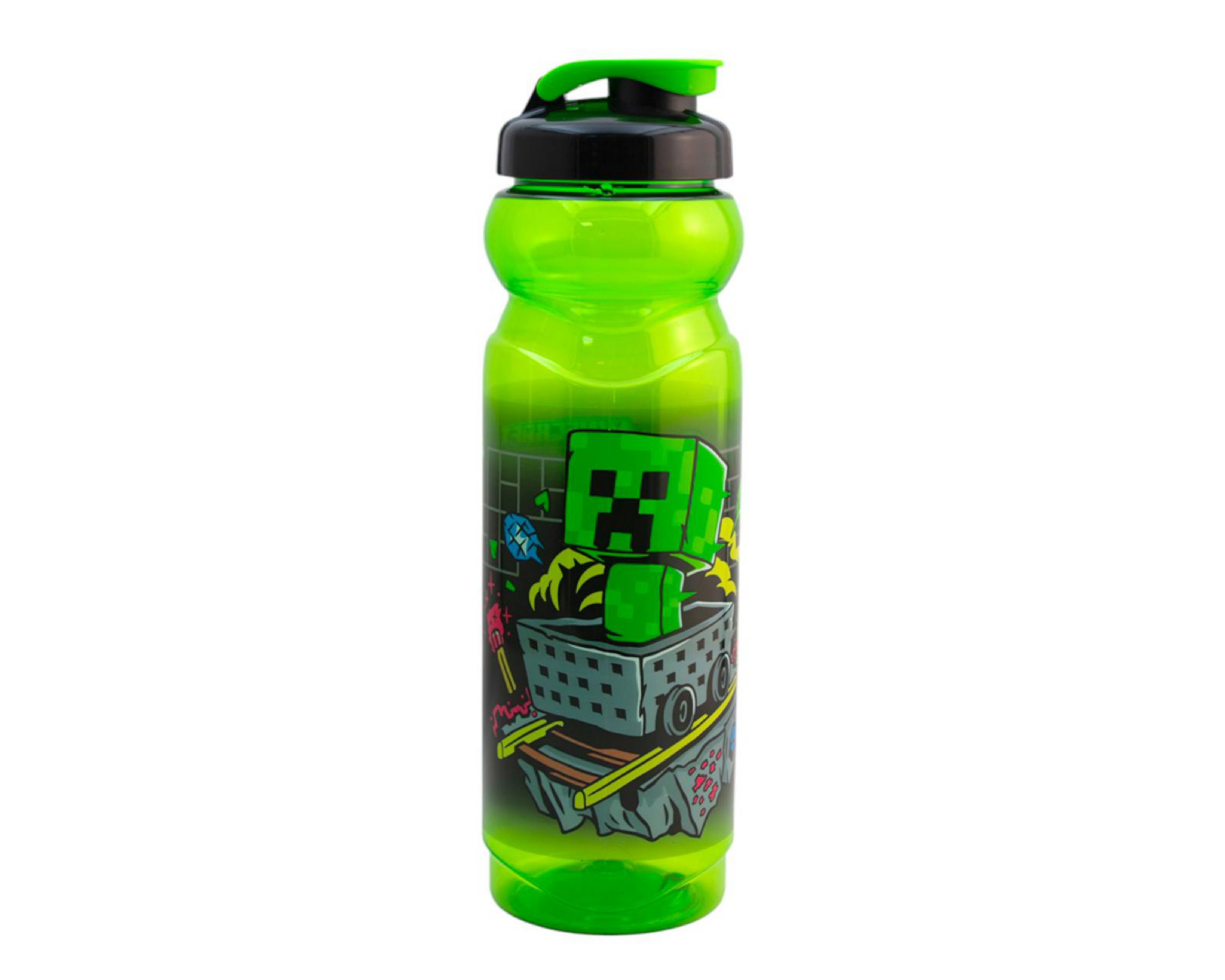 Foto 4 pulgar | Botella Deportiva para Agua Fun Kids Minecraft  870 ml