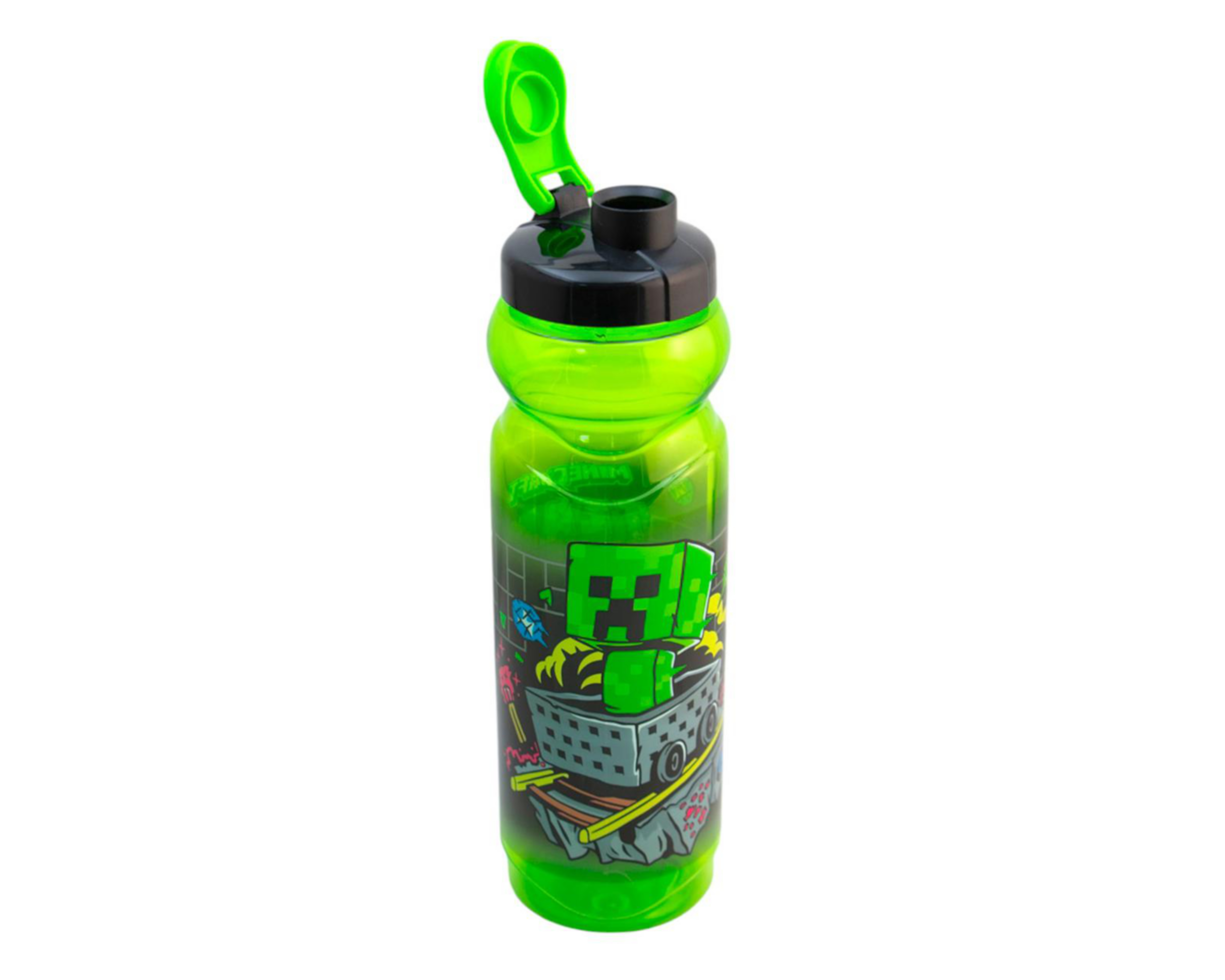 Foto 5 pulgar | Botella Deportiva para Agua Fun Kids Minecraft  870 ml