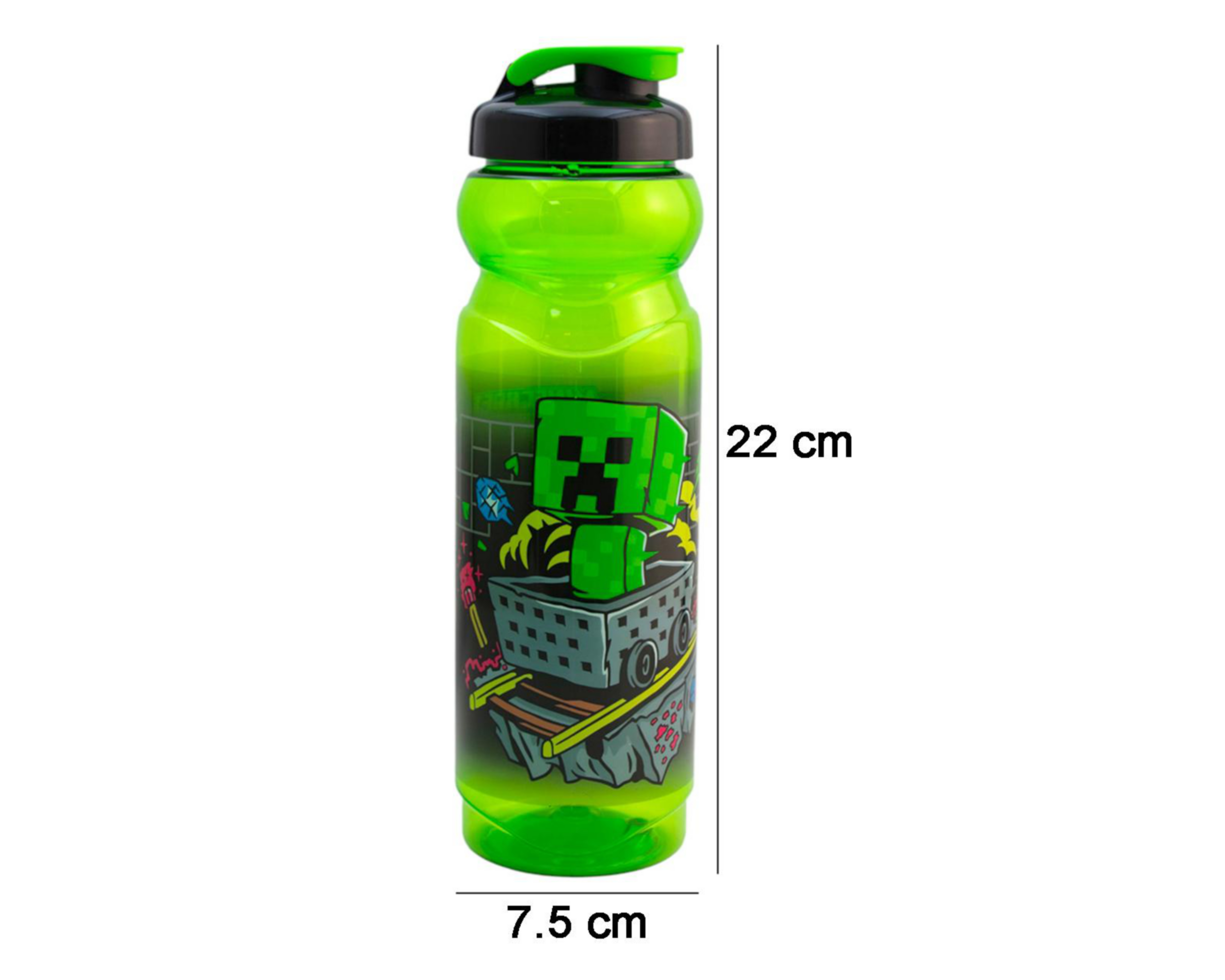 Foto 6 pulgar | Botella Deportiva para Agua Fun Kids Minecraft  870 ml