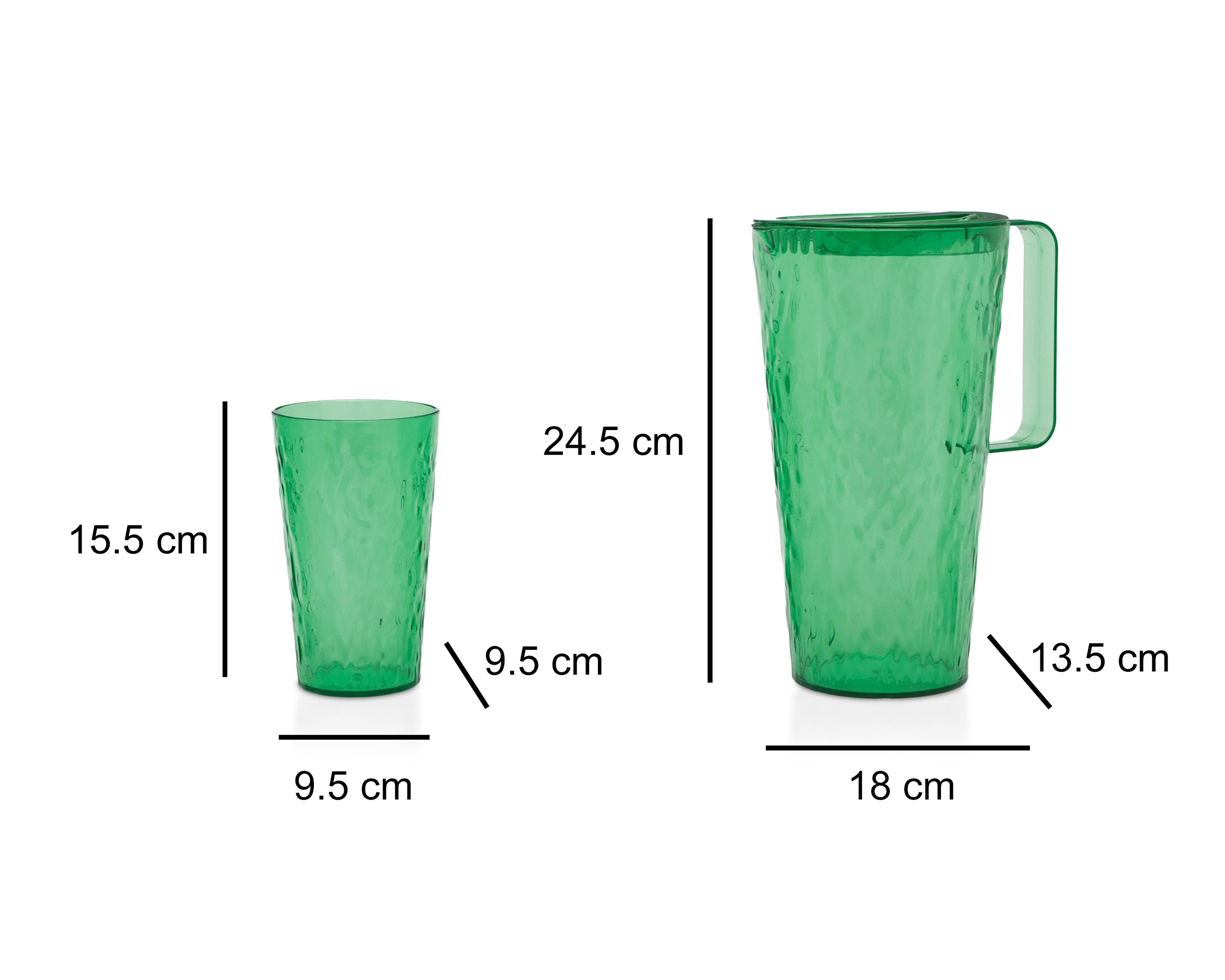 Foto 5 pulgar | Juego de Jarra y Vasos de Plástico Starhaus 5 Piezas