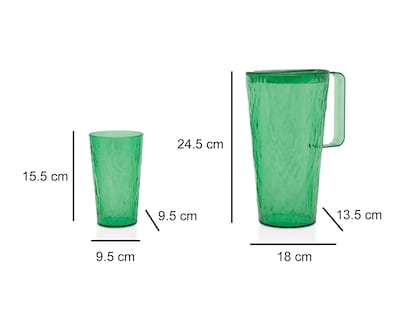 Foto 4 | Juego de Jarra y Vasos de Plástico Starhaus 5 Piezas