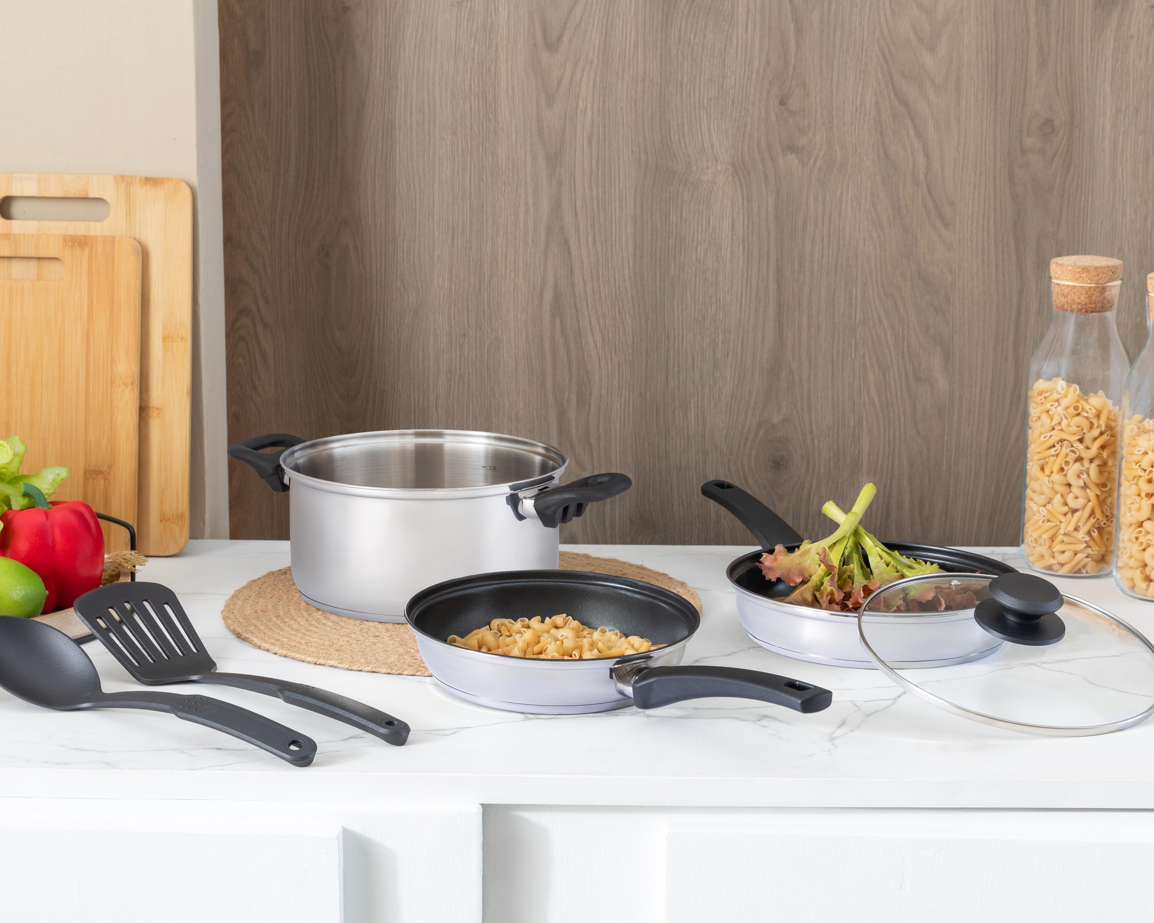 Foto 6 | Batería de Cocina Tramontina 6 Piezas de Acero Inoxidable