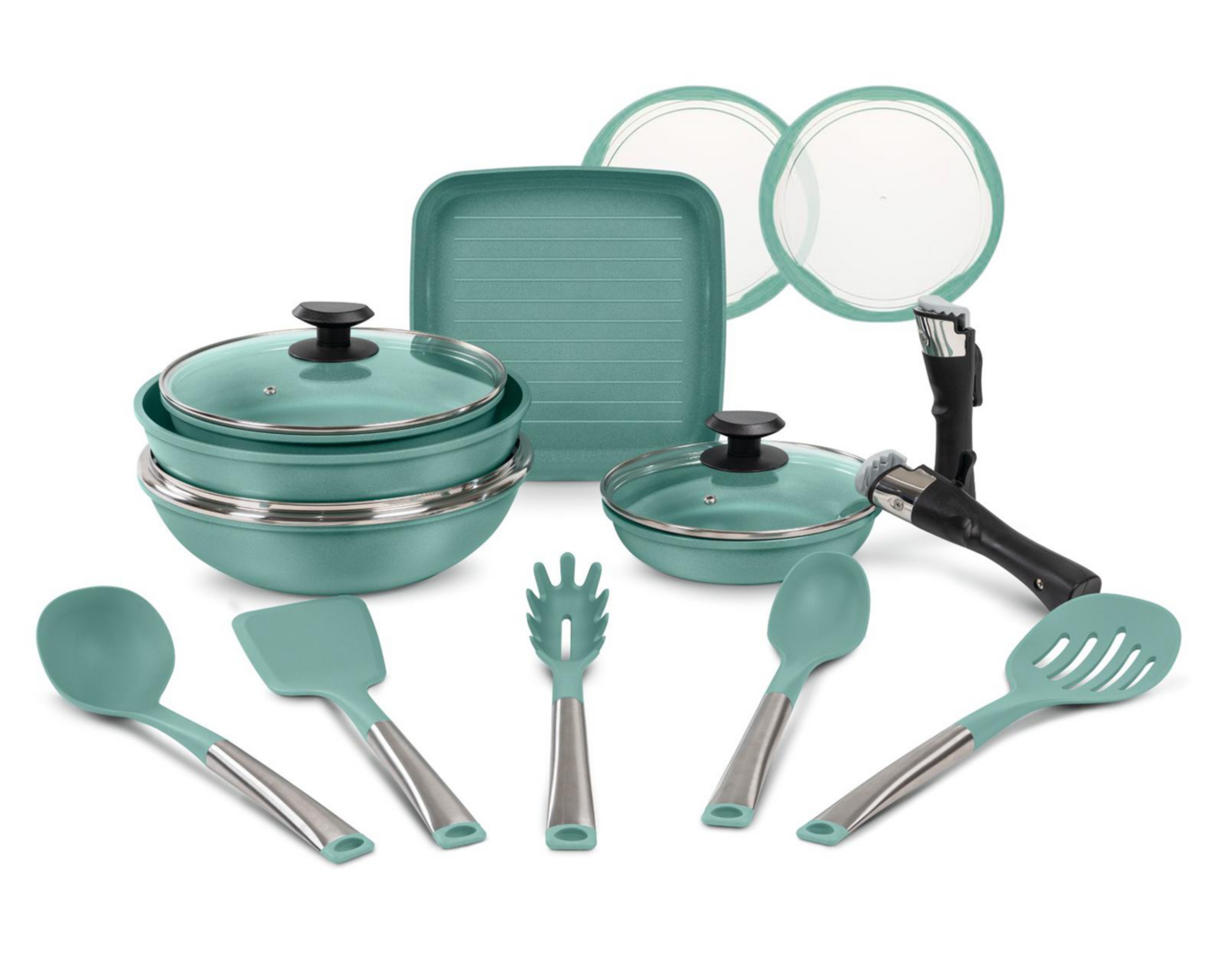 Foto 3 pulgar | Batería de Cocina Jade Cook Smart 17 Piezas Antiadherente