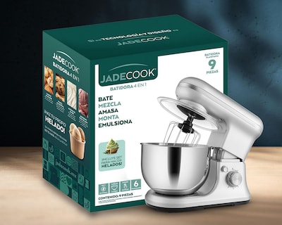 Foto 4 | Batidora de Pedestal Jade Cook 4 en 1 6 Velocidades con 8 Accesorios