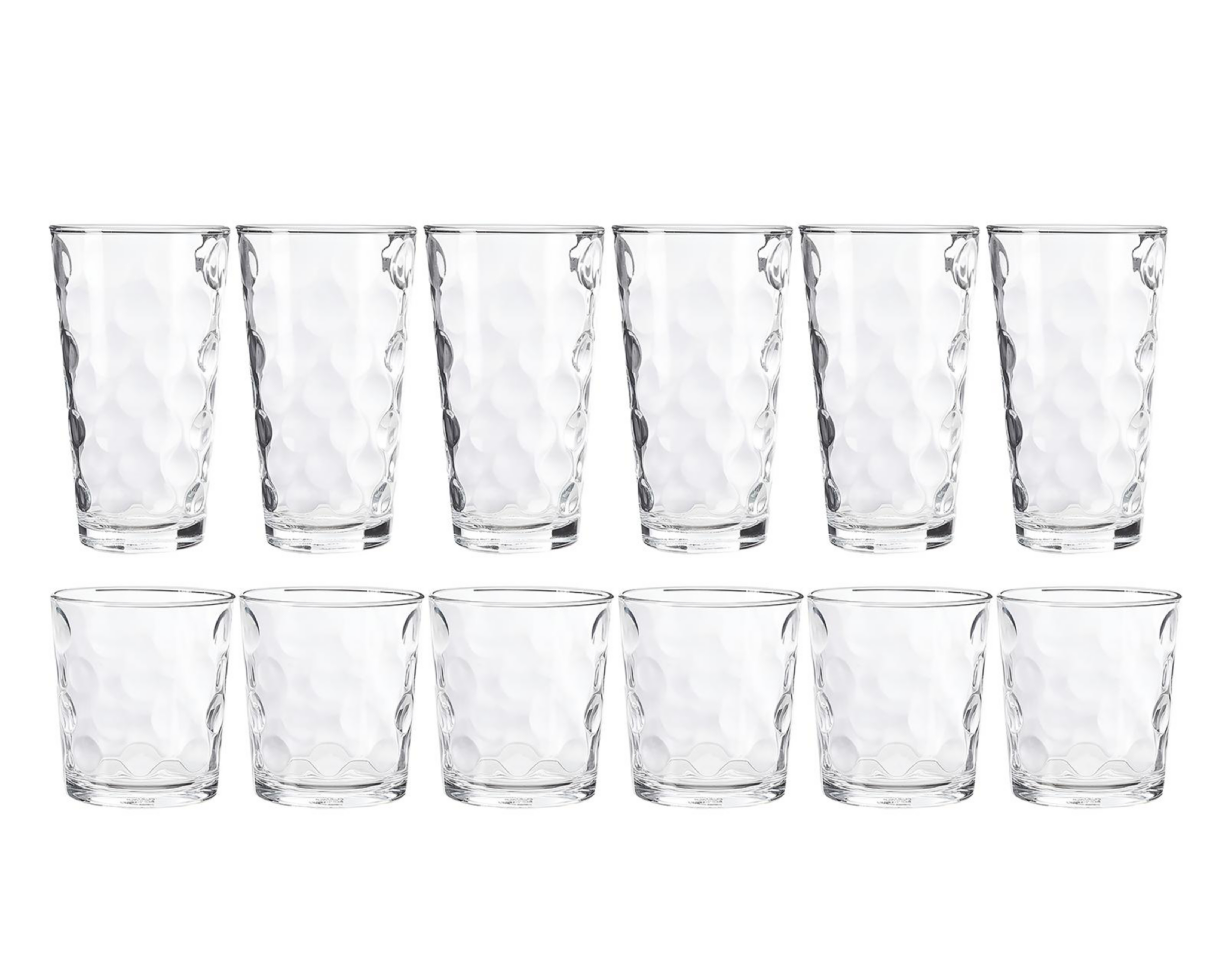 Foto 2 pulgar | Vaso de Vidrio Top Choice 380 ml 12 Piezas