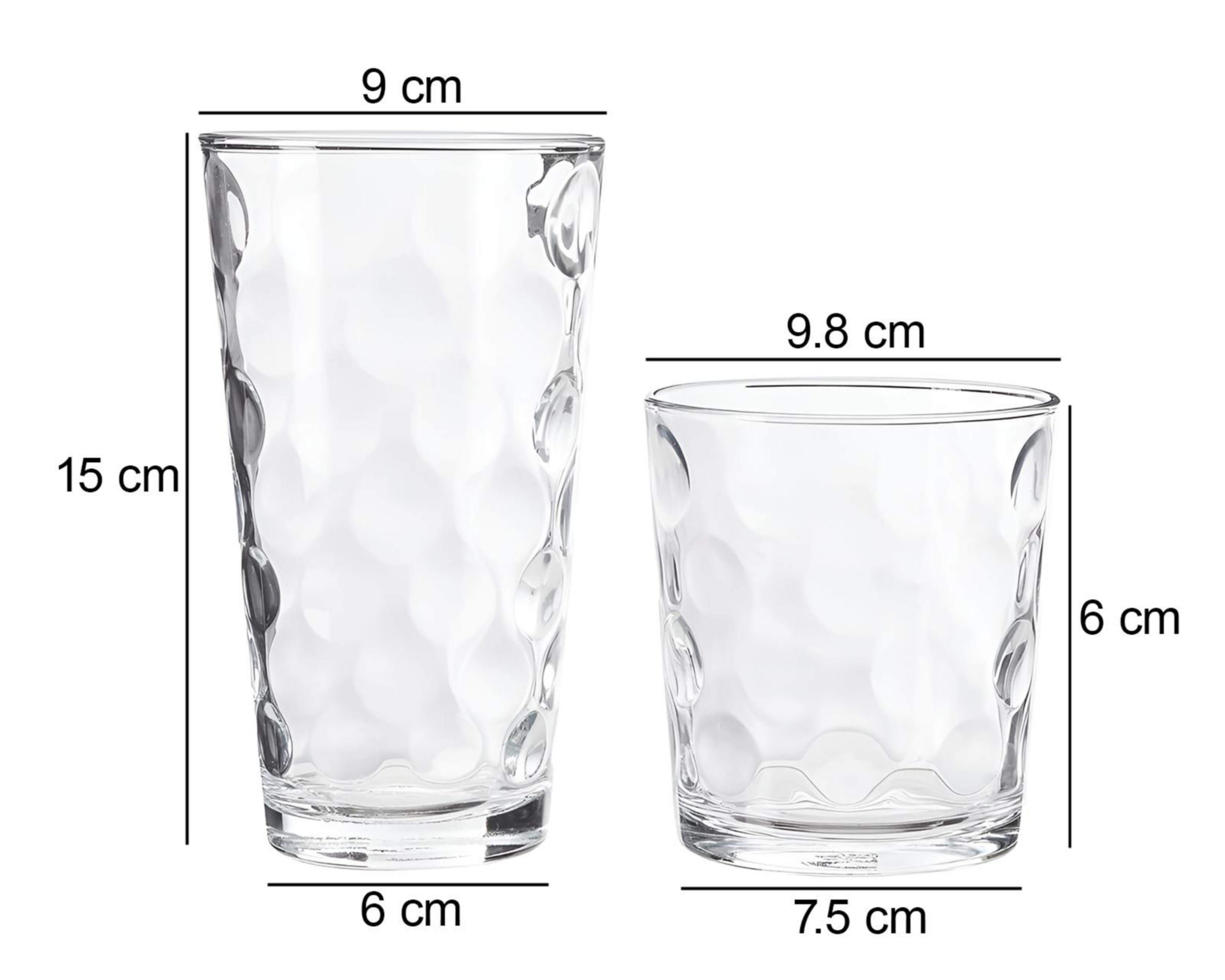Foto 6 pulgar | Vaso de Vidrio Top Choice 380 ml 12 Piezas