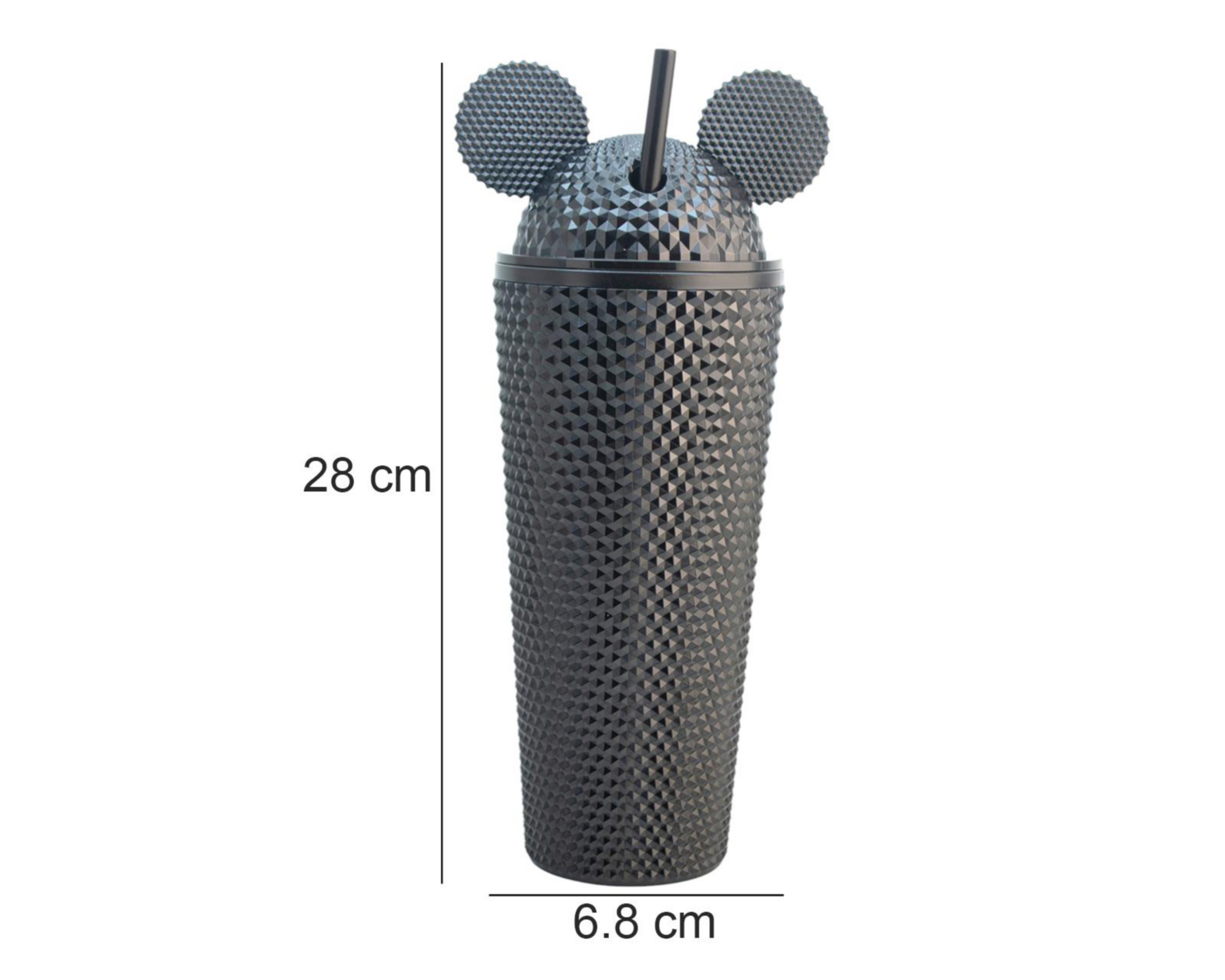 Foto 6 pulgar | Vaso con Popote de Plástico Fun Kids 700 ml