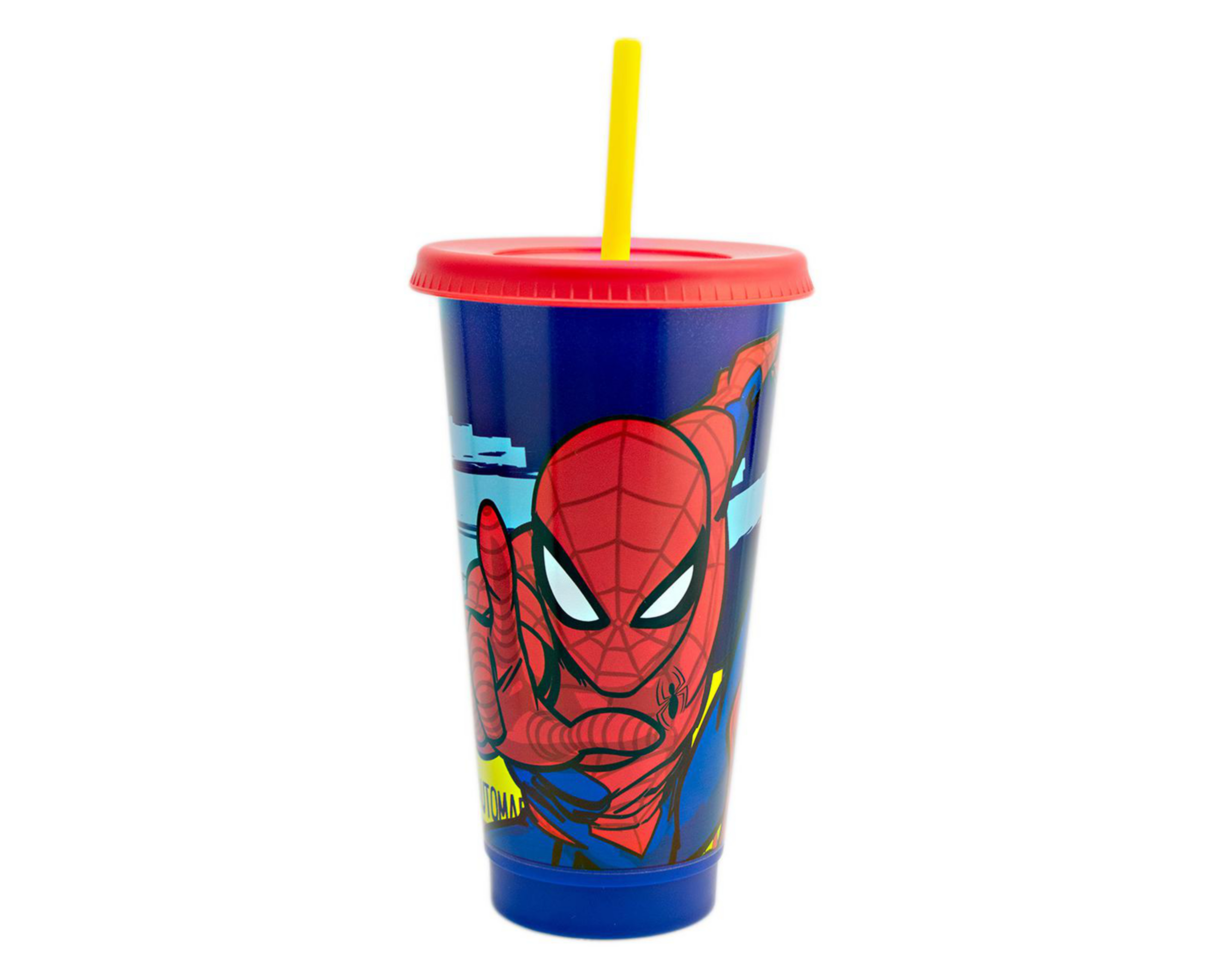Foto 2 pulgar | Vaso con Popote de Plástico Fun Kids 680 ml
