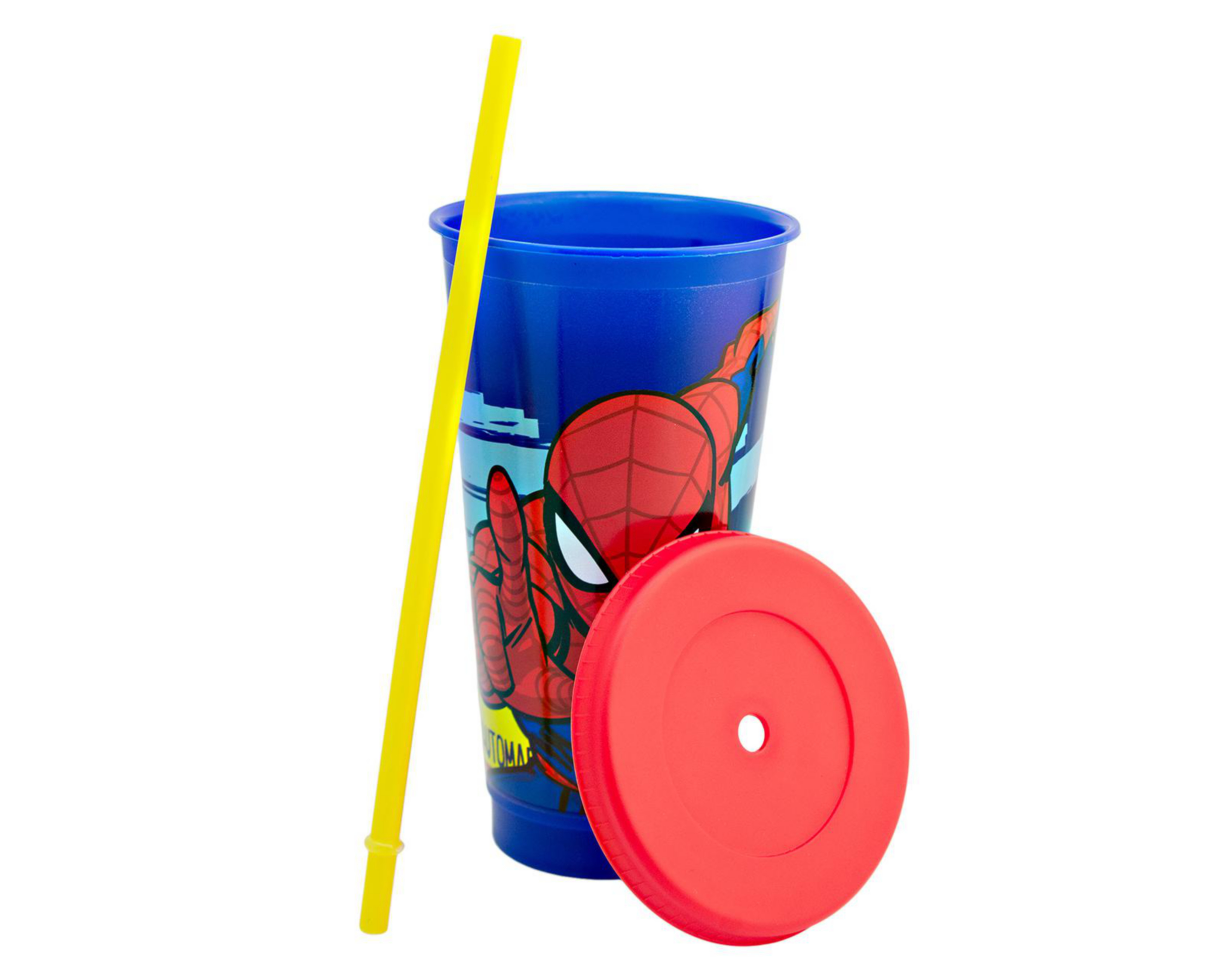 Foto 4 pulgar | Vaso con Popote de Plástico Fun Kids 680 ml