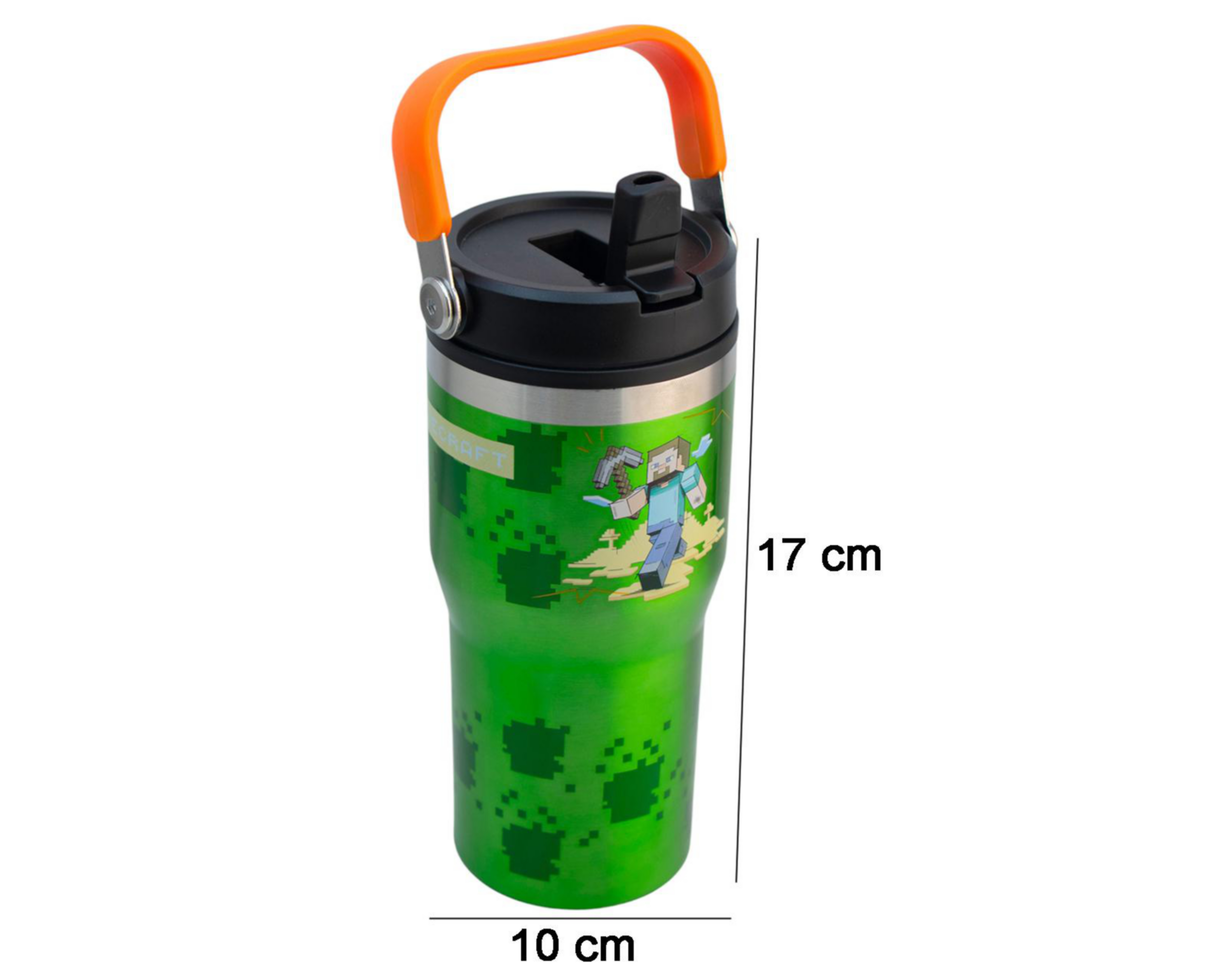 Foto 6 pulgar | Termo Fun Kids Minecraft 650 ml