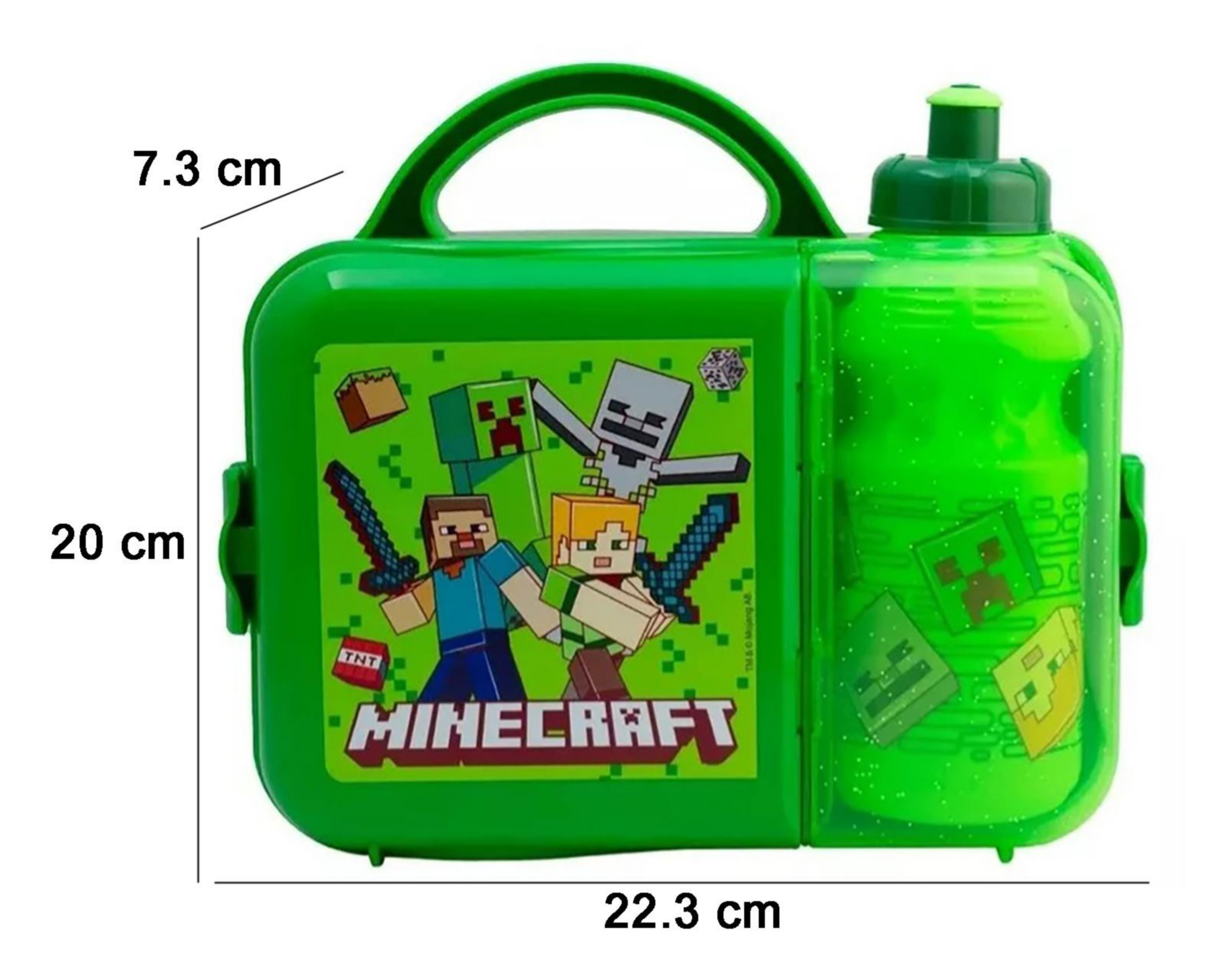Foto 5 pulgar | Lonchera Fun Kids Minecraft con Botella