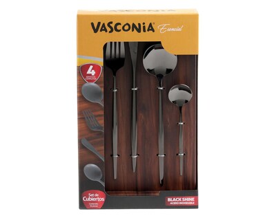 Foto 1 | Juego de Cubiertos Vasconia de Acero Inoxidable 16 Piezas