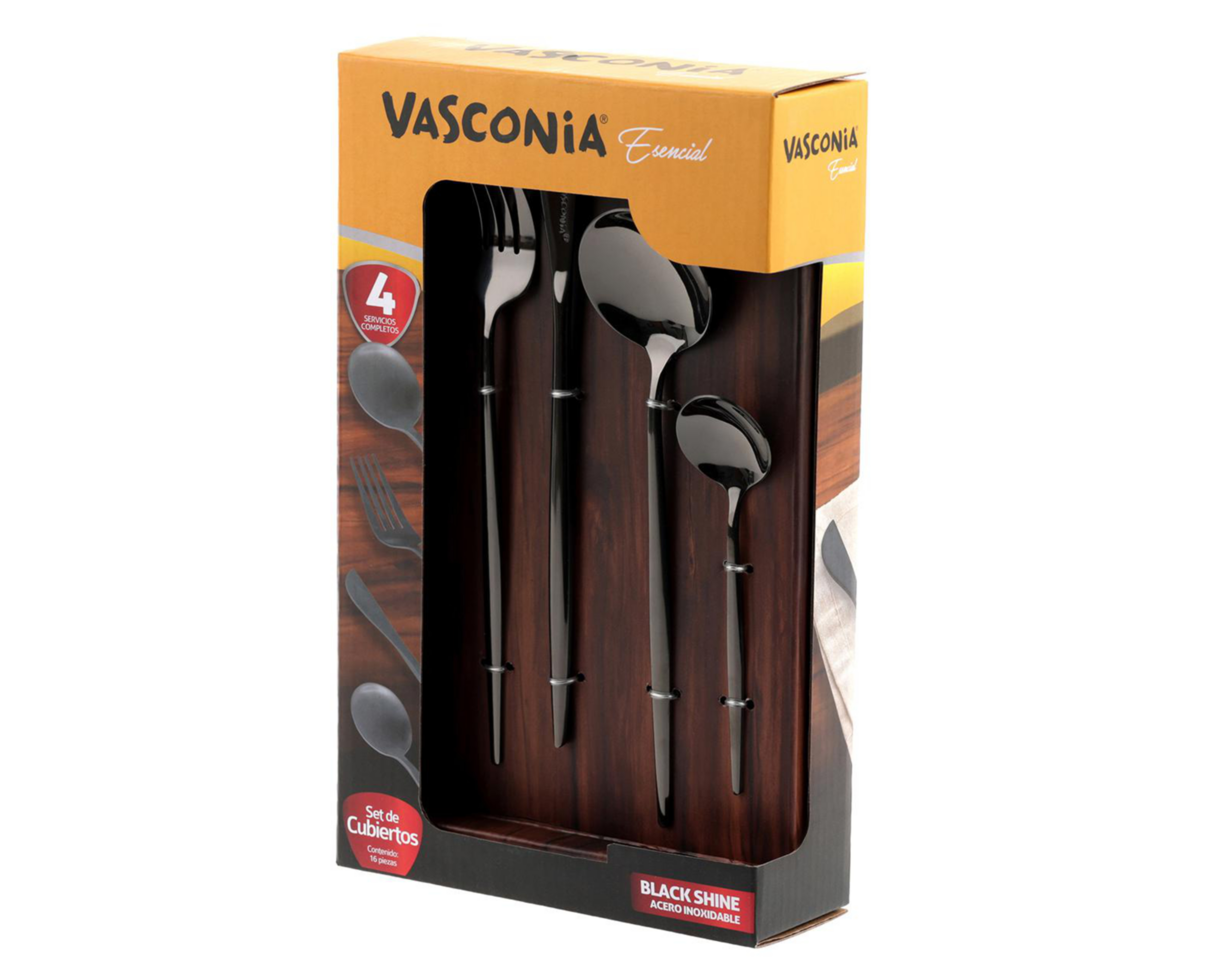 Foto 7 | Juego de Cubiertos Vasconia de Acero Inoxidable 16 Piezas
