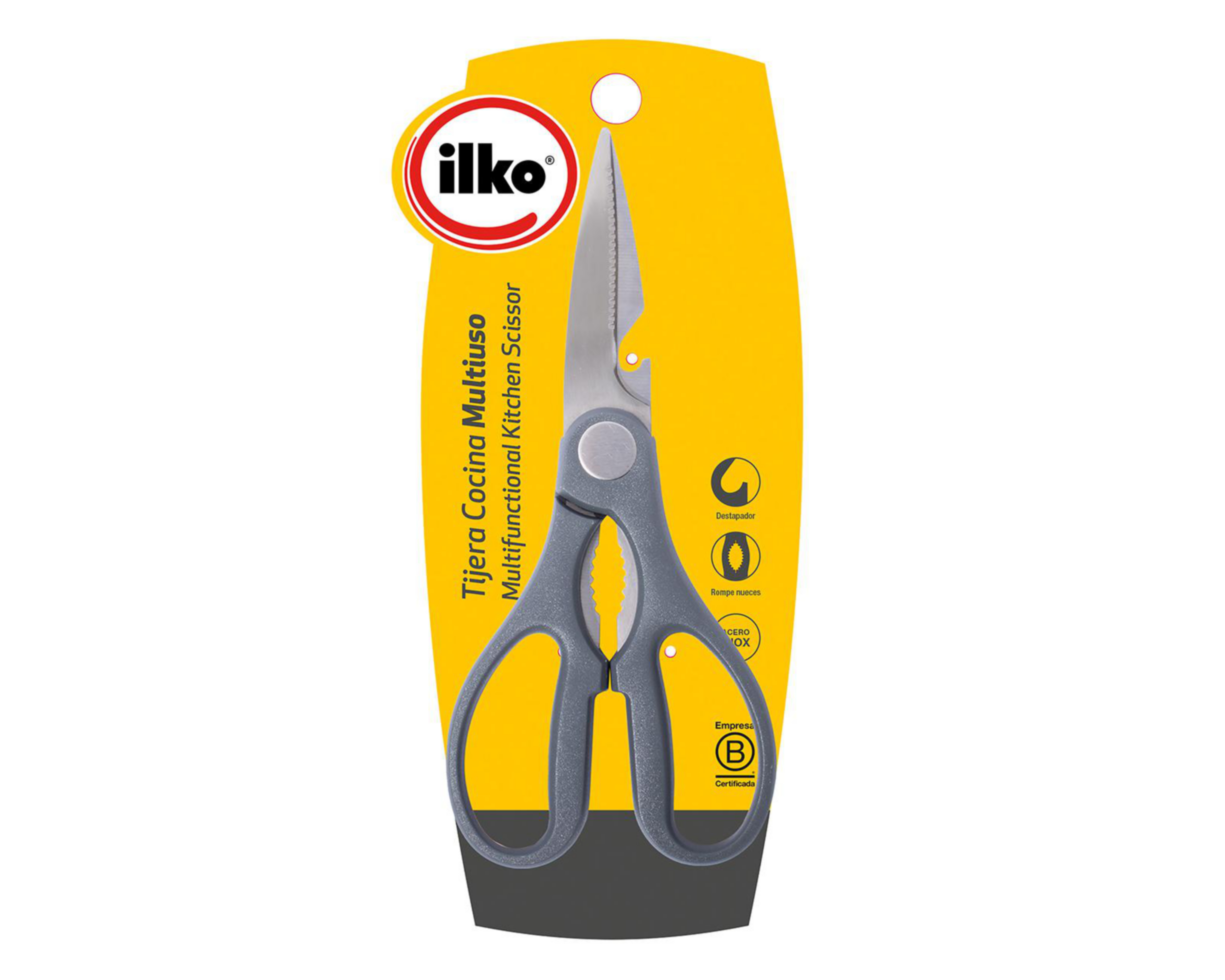 Tijeras para Cocina de Acero Inoxidable Ilko