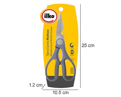 Foto 4 | Tijeras para Cocina de Acero Inoxidable Ilko