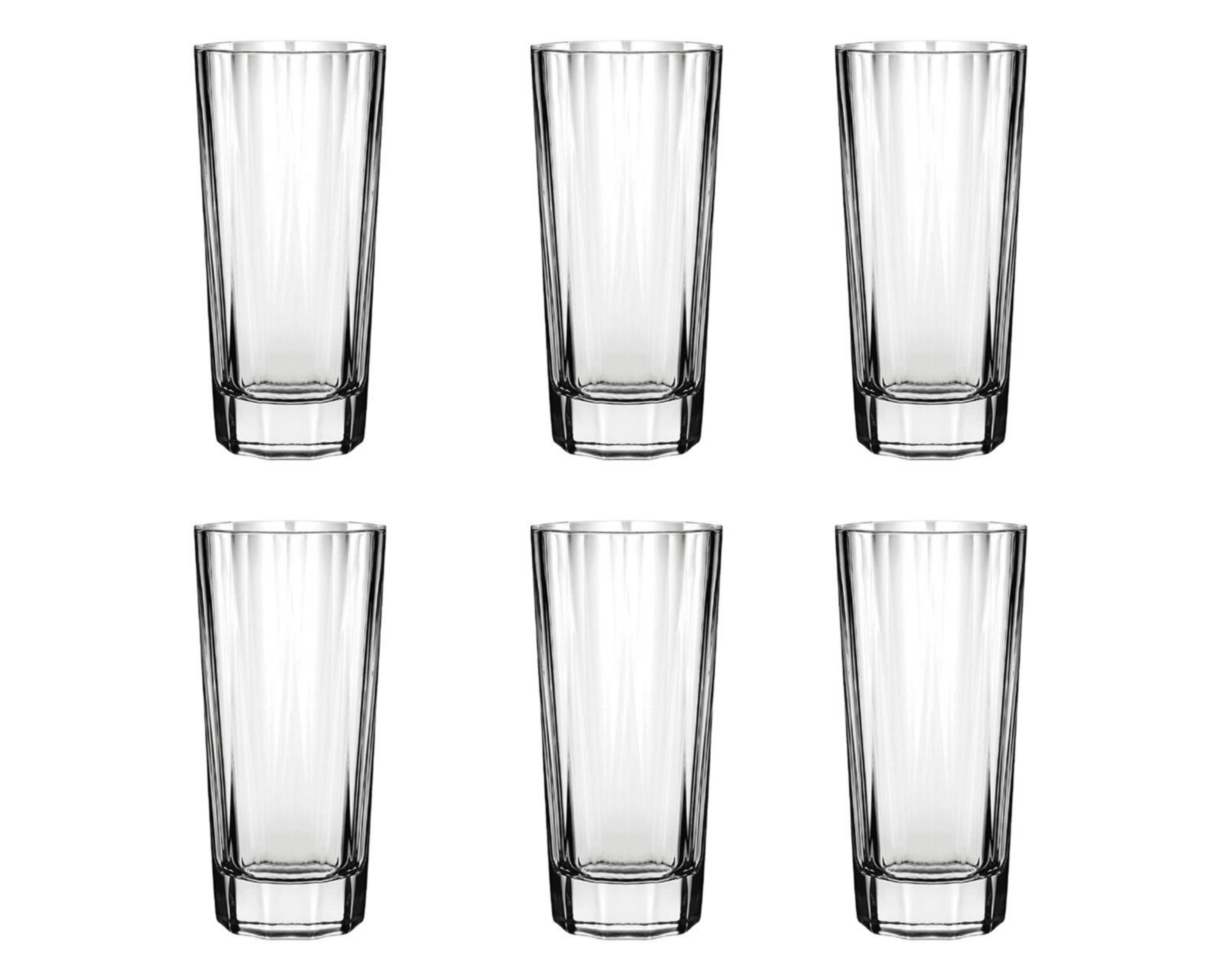 Foto 2 pulgar | Vasos de Vidrio Glazé 330 ml 6 Piezas
