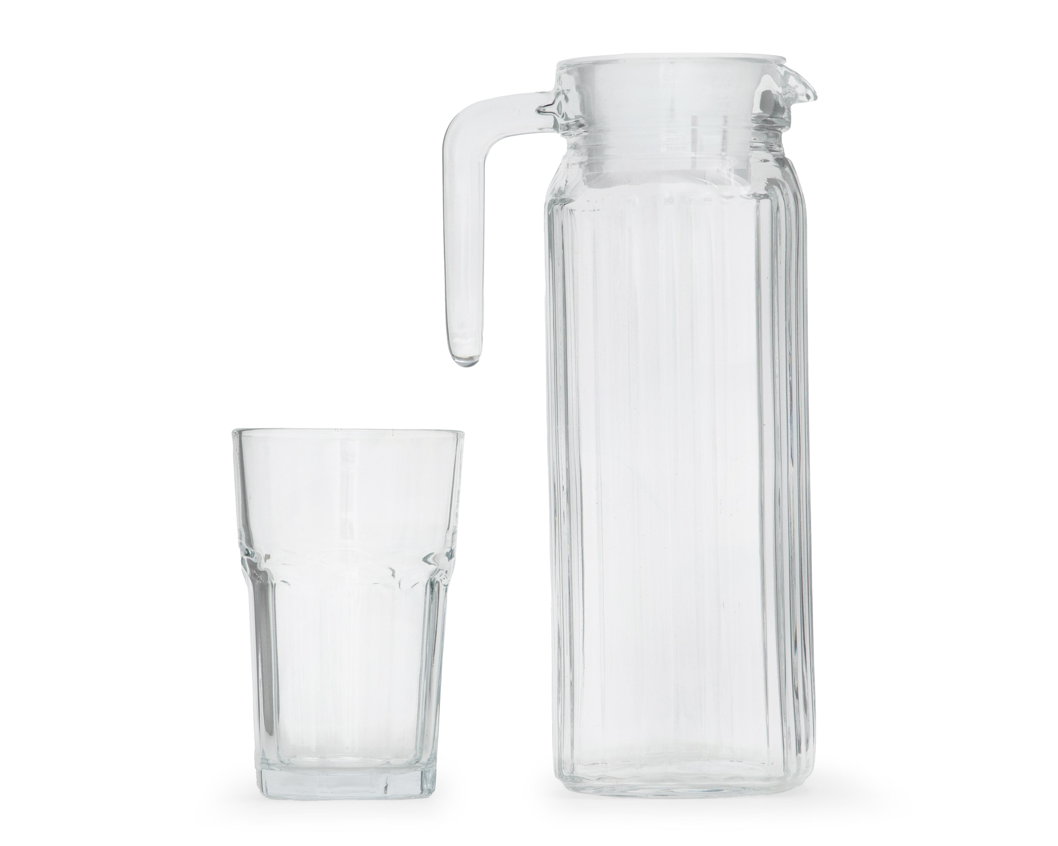 Juego de Jarra y Vasos de Vidrio Glazé 5 Piezas
