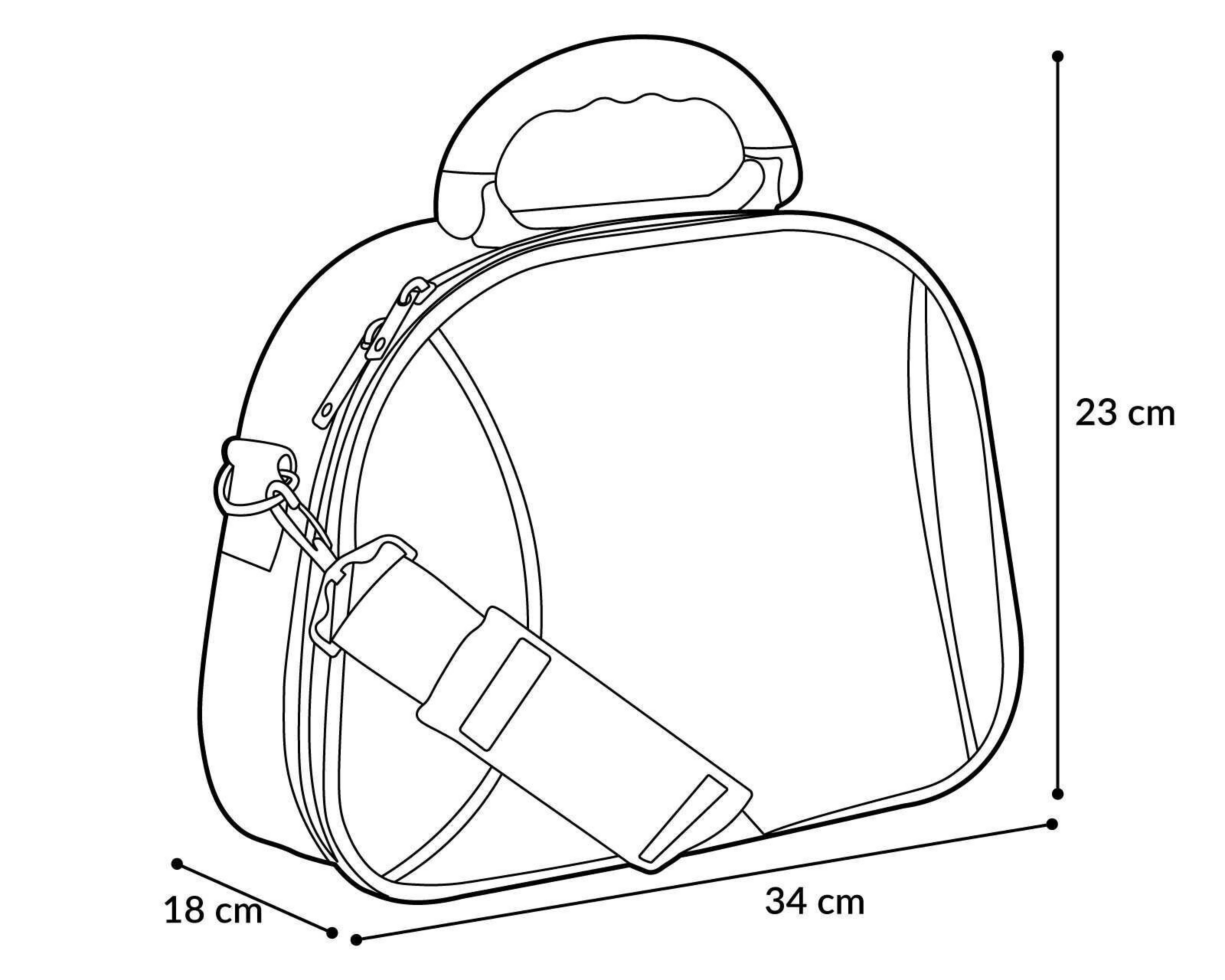 Foto 6 | Neceser Blob CB-1000 de 14" Rosa