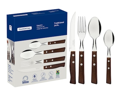 Foto 1 | Juego de Utensilios de Cocina Tramontina de Acero Inoxidable 24 Piezas