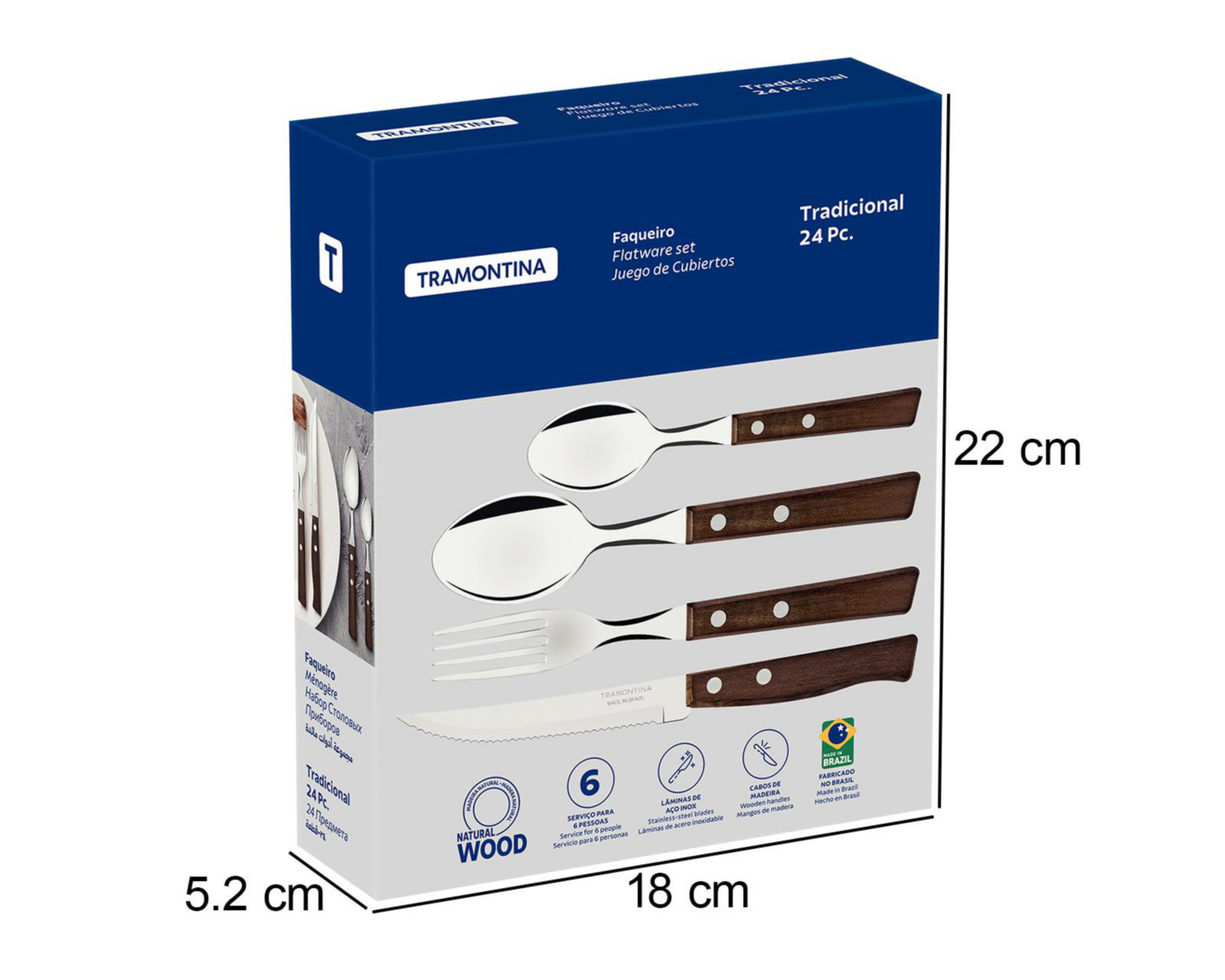 Foto 5 | Juego de Utensilios de Cocina Tramontina de Acero Inoxidable 24 Piezas