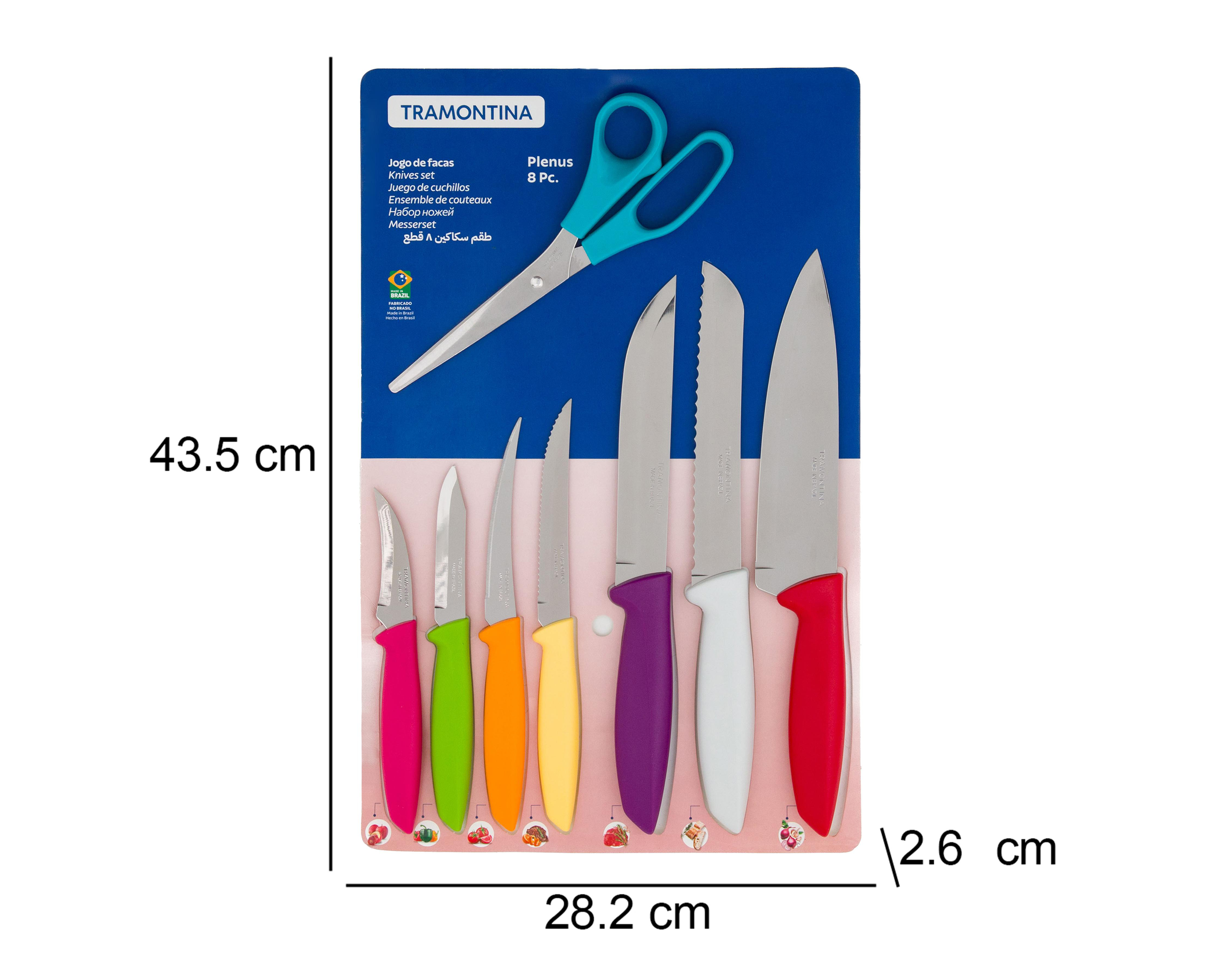 Foto 7 pulgar | Set de Utensilios de Cocina Tramontina de Acero Inoxidable 8 Piezas