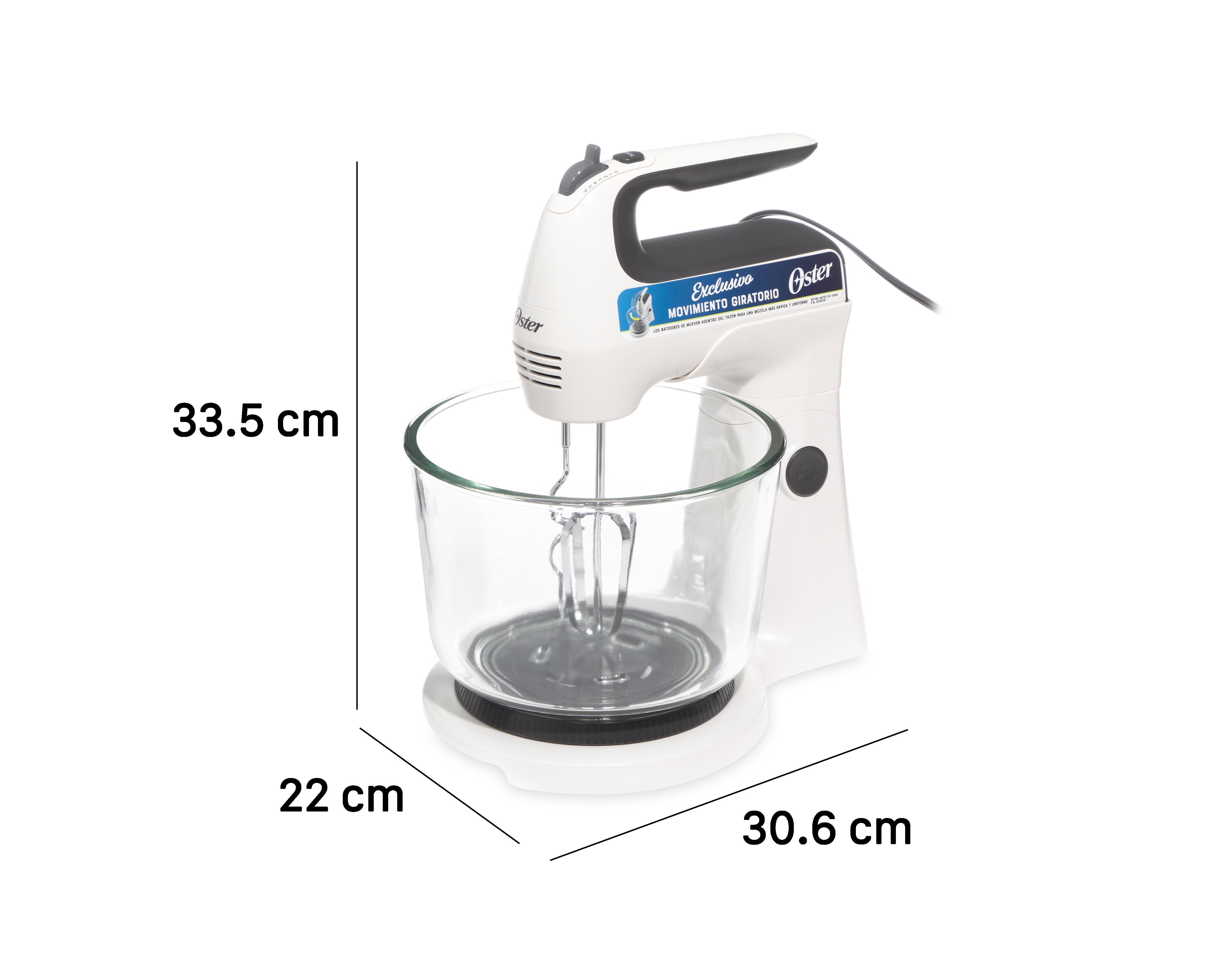 Foto 7 | Batidora de Pedestal 2 en 1 Oster 6 Velocidades 2 Accesorios