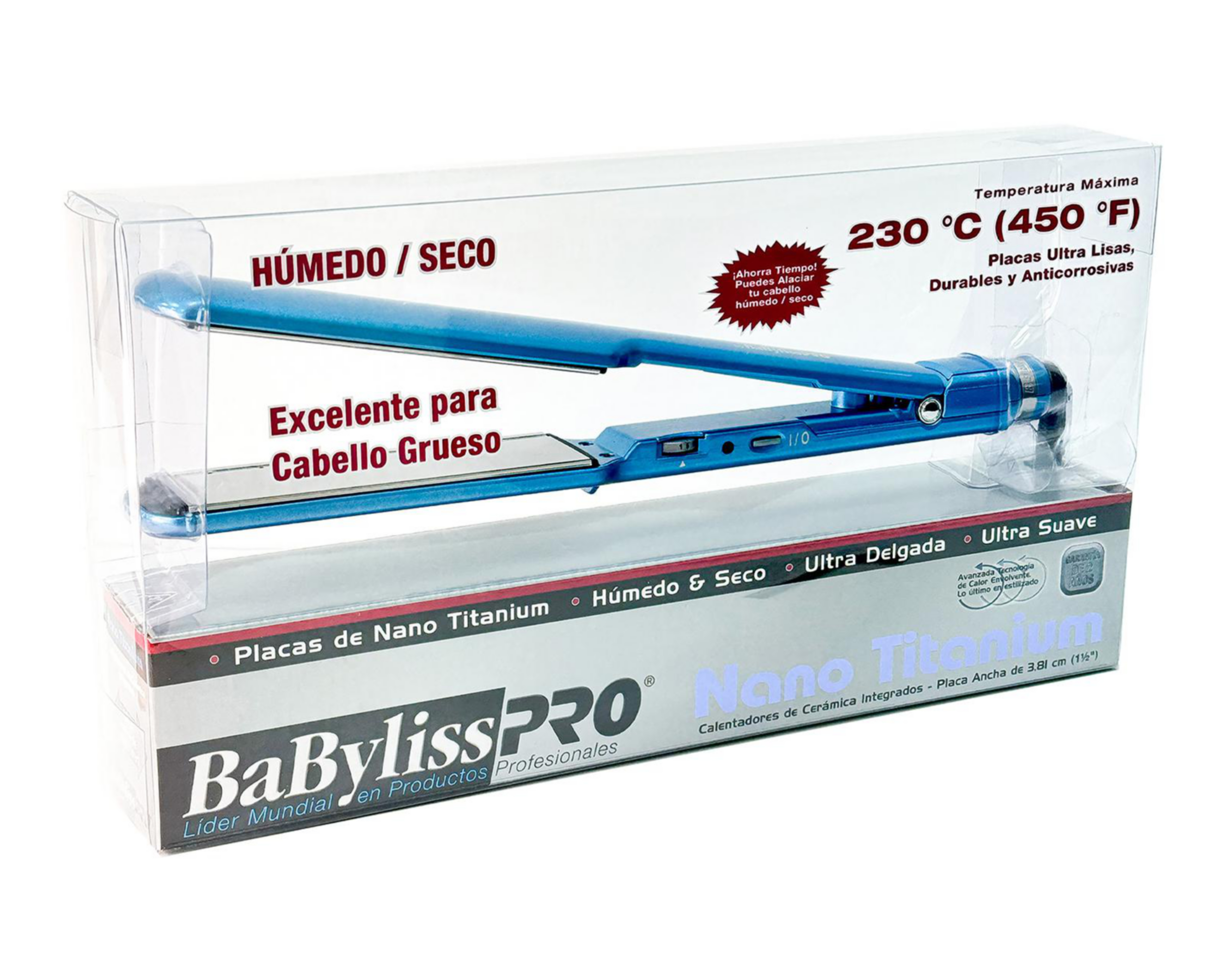 Foto 5 pulgar | Plancha para Cabello BaByliss Pro Nano Titanium con Placas de Cerámica