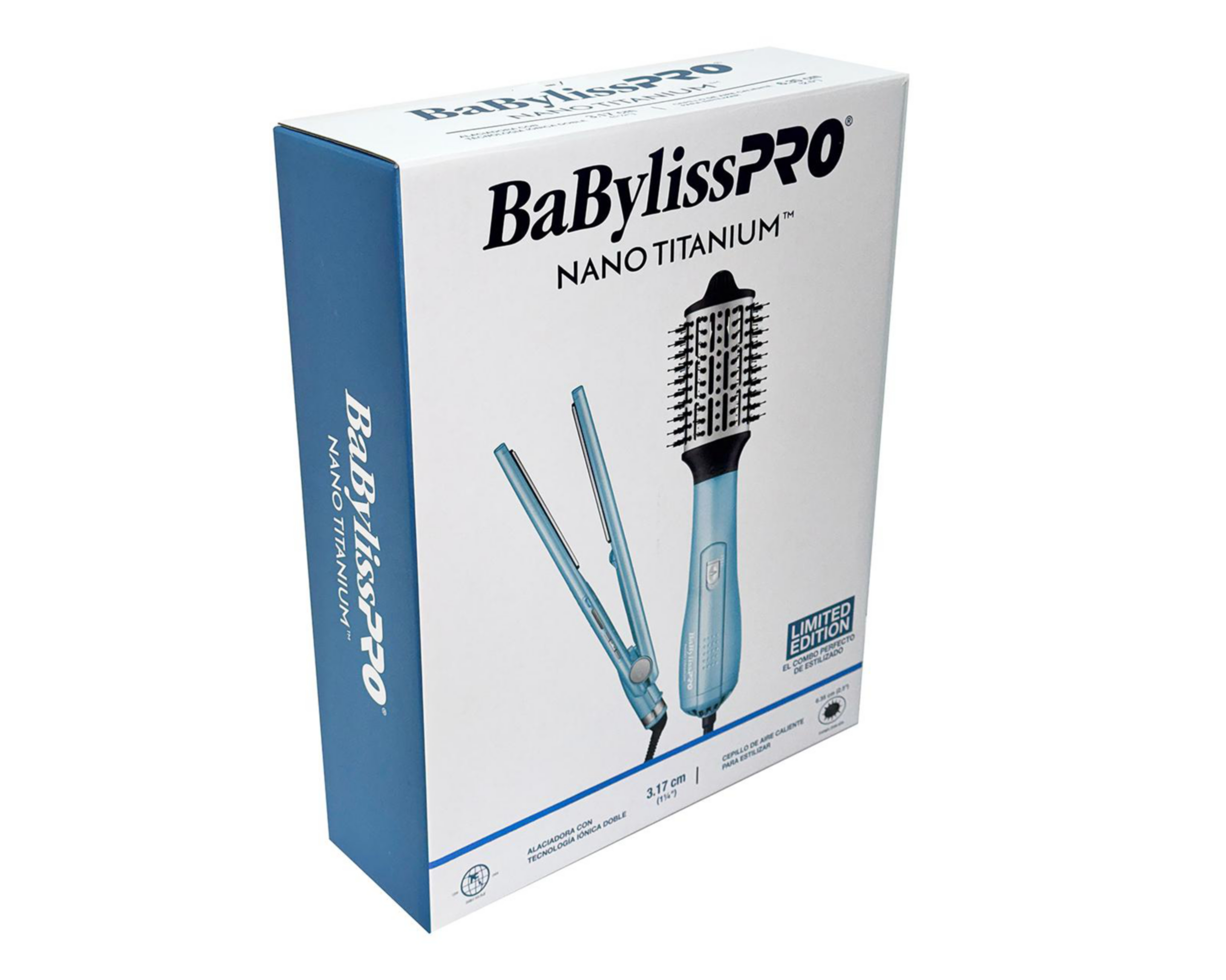 Foto 5 pulgar | Plancha para Cabello BaBylissPRO Nano Titanium con Cepillo de Aire