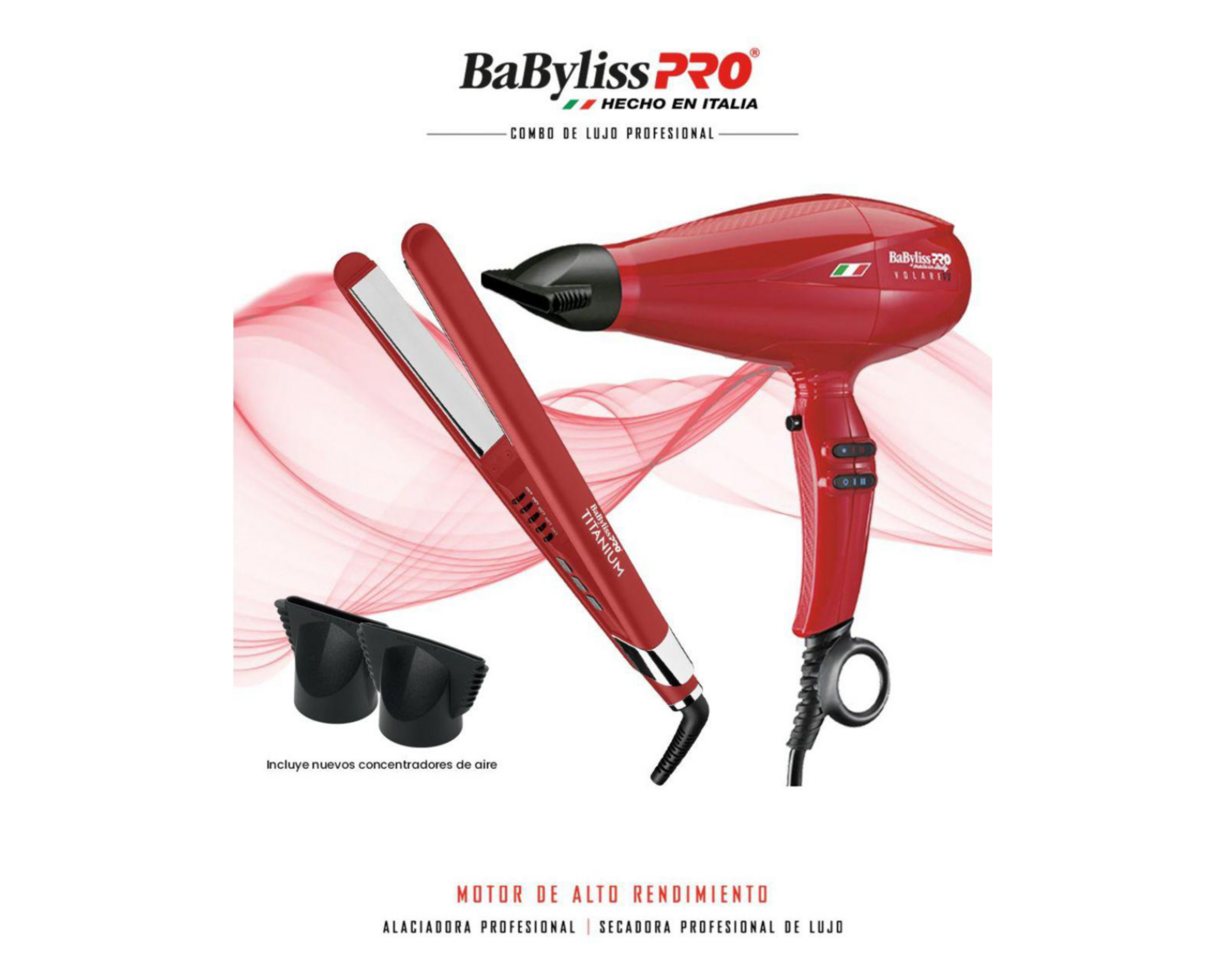 Foto 7 pulgar | Combo de Secadora y Plancha para el Cabello BaBylissPRO KBFRY130 Volare V1 Nano Titanium