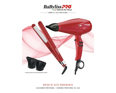 Foto 6 | Combo de Secadora y Plancha para el Cabello BaBylissPRO KBFRY130 Volare V1 Nano Titanium