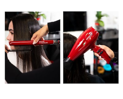 Foto 7 | Combo de Secadora y Plancha para el Cabello BaBylissPRO KBFRY130 Volare V1 Nano Titanium