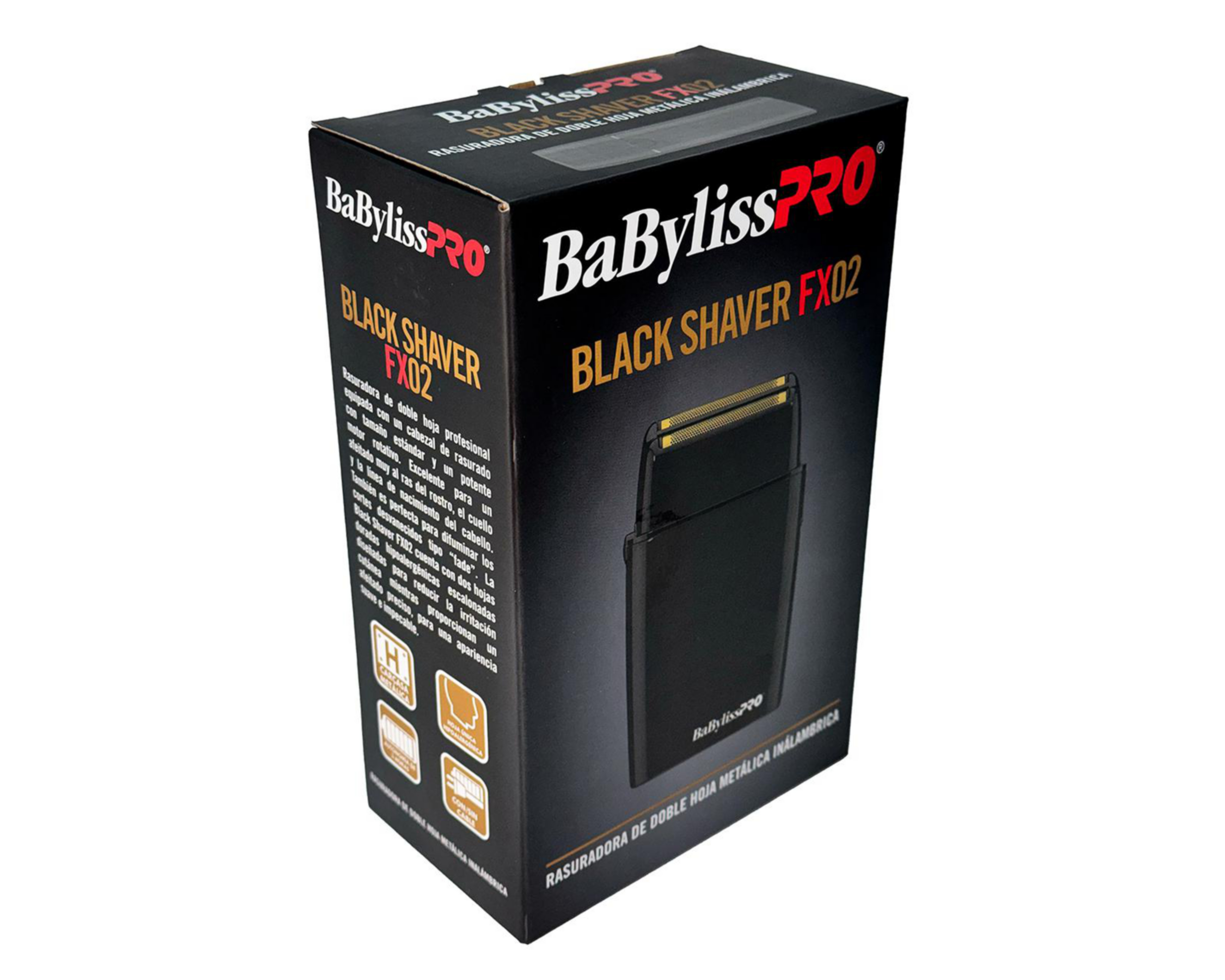 Foto 4 | Rasuradora Recargable BaBylissPRO Black Shaver FX02 con Tapa