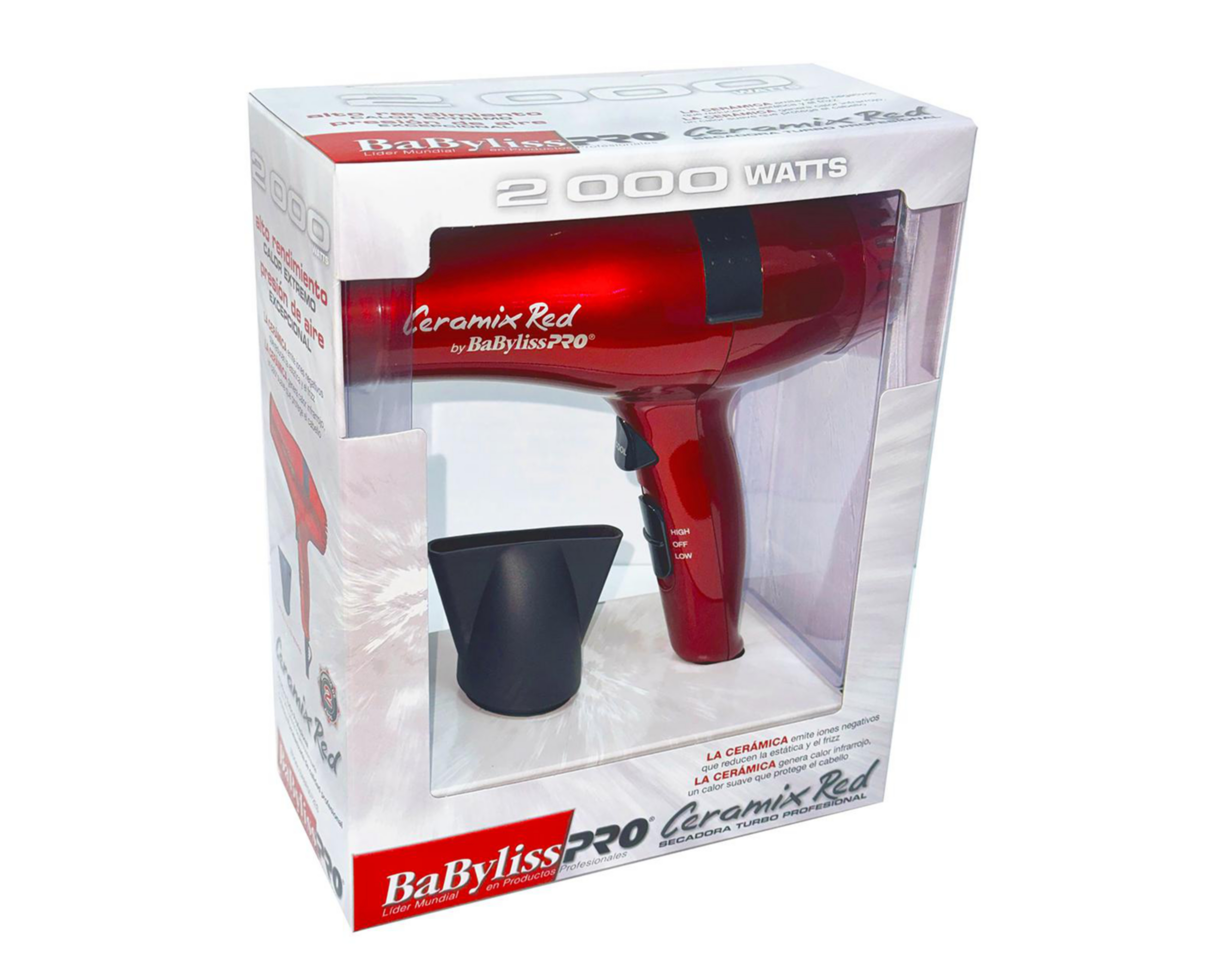 Foto 5 pulgar | Secadora de Cabello Babyliss BABR5572ES Roja