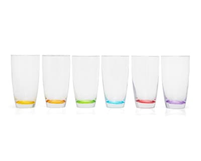 Foto 1 | Vaso de Vidrio Glazé 415 ml 6 Piezas