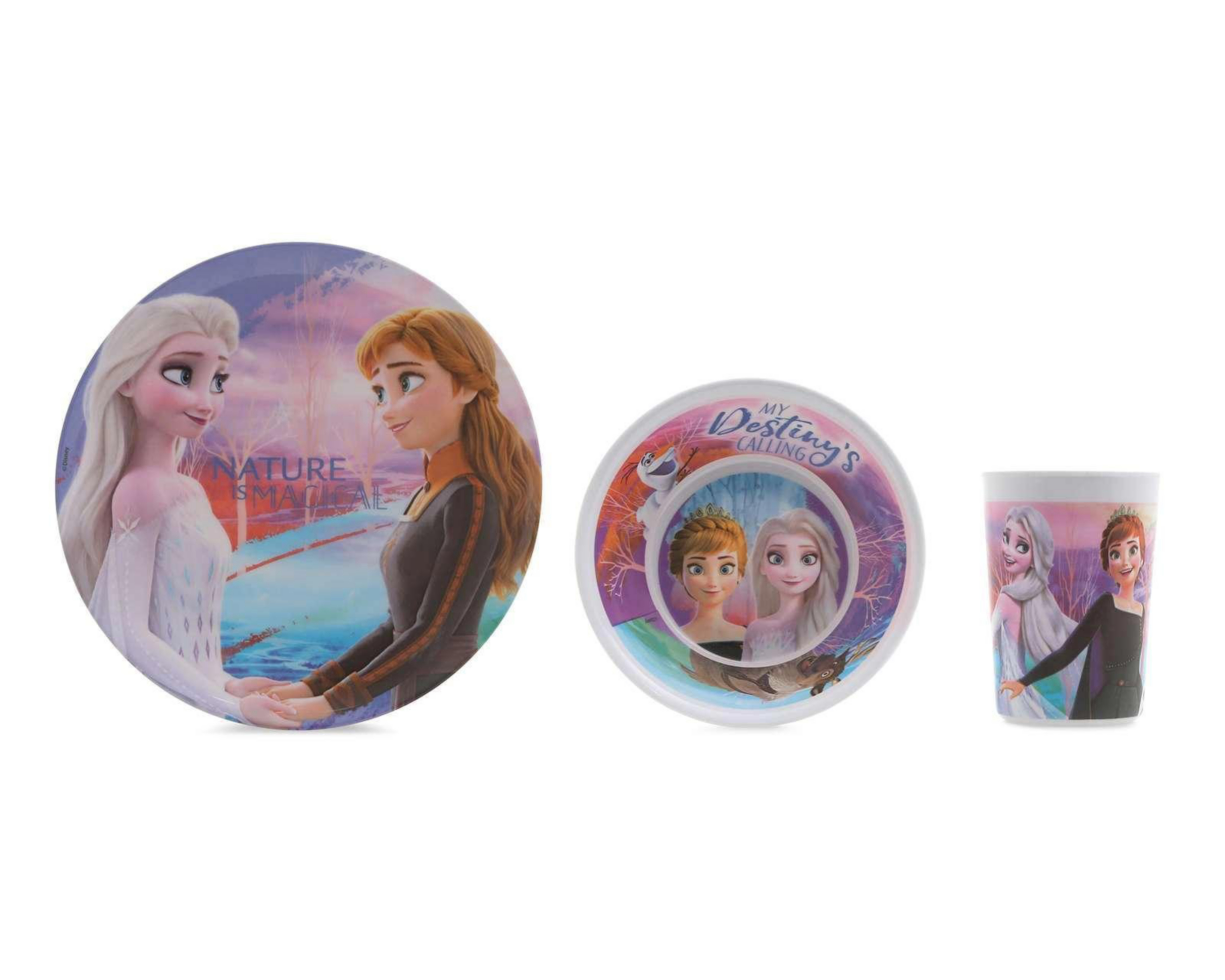 Vajilla Infantil de Melamina Disney Frozen 3 Piezas