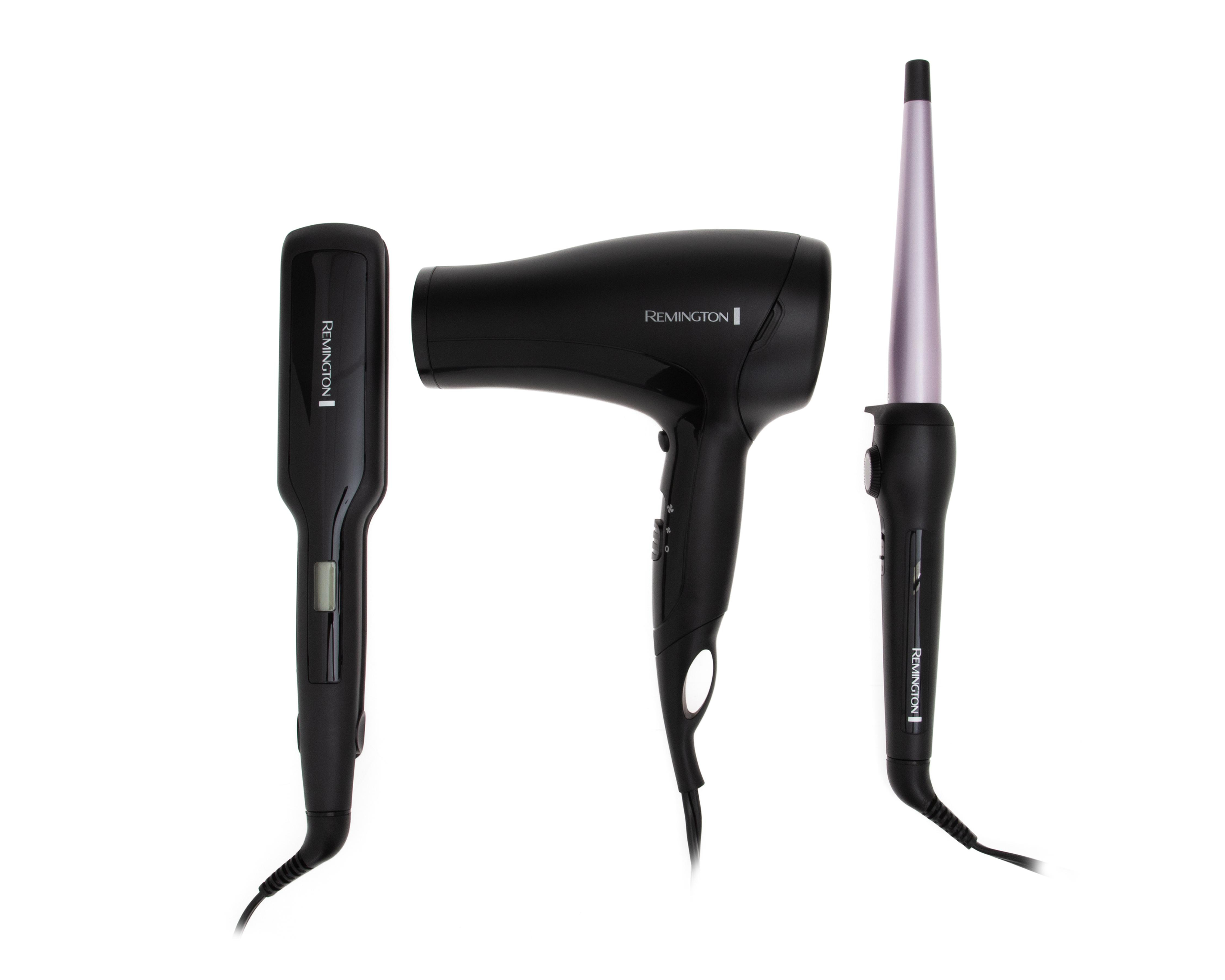 Foto 2 pulgar | Combo de Secadora con Alaciadora y Rizadora para Cabello Remington Mega Pack Tecnología Iónica